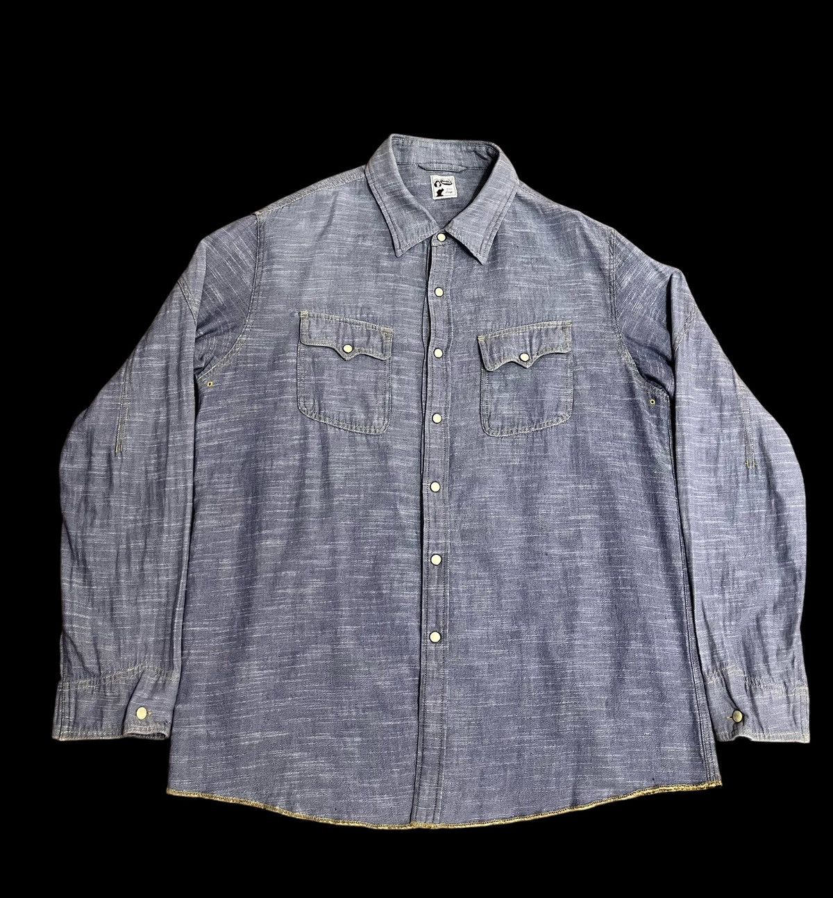 Fragment Design × Hiroshi Fujiwara × Japanese Brand Mad Hectic Chambray Button ups shirt Size US L / EU 52-54 / 3 - 1 Thumbnail