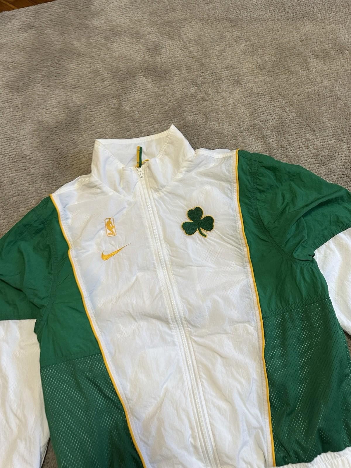 Nike Nike NBA Celtic Boston Basketball Track Jacket Sz M Size US M / EU 48-50 / 2 - 3 Thumbnail
