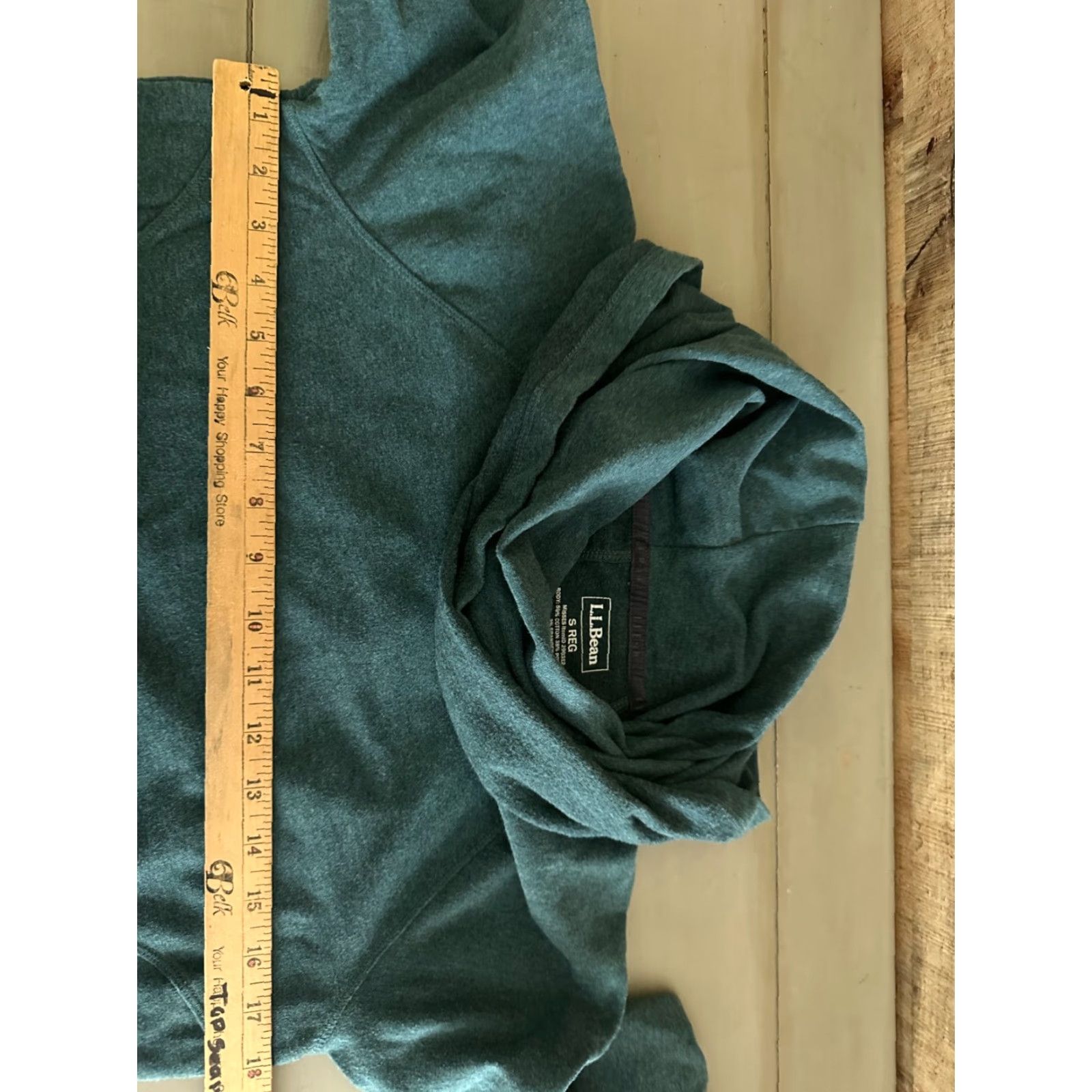 Vintage LL Bean Sweater Women Small Reg. Misses Green Pullover Cowl Neck 90s Lightweight Knits Casual Size S / US 4 / IT 40 - 5 Thumbnail