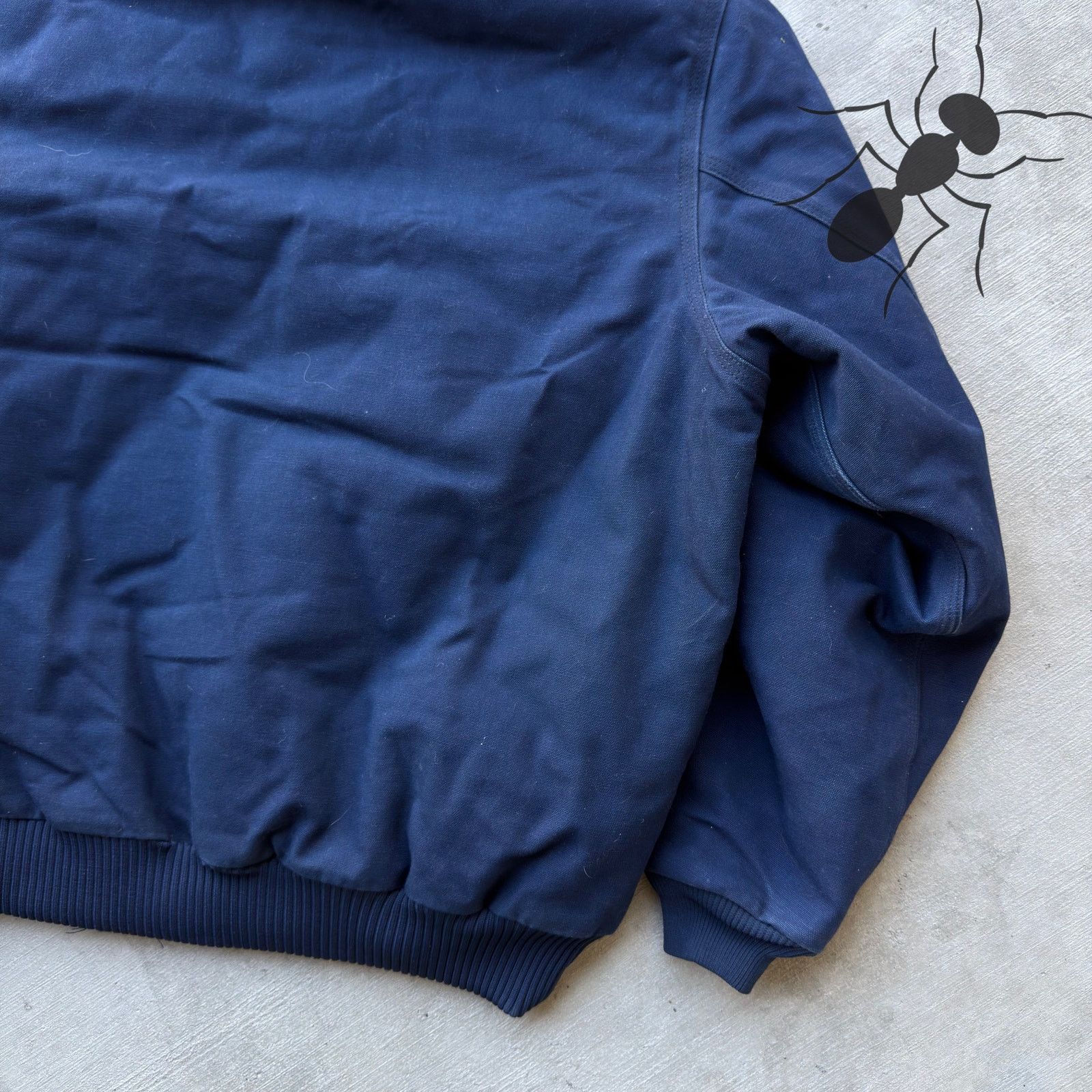 Carhartt × Vintage Vintage Carhartt J04 NVY hooded work wear jacket Size US XXL / EU 58 / 5 - 8 Thumbnail