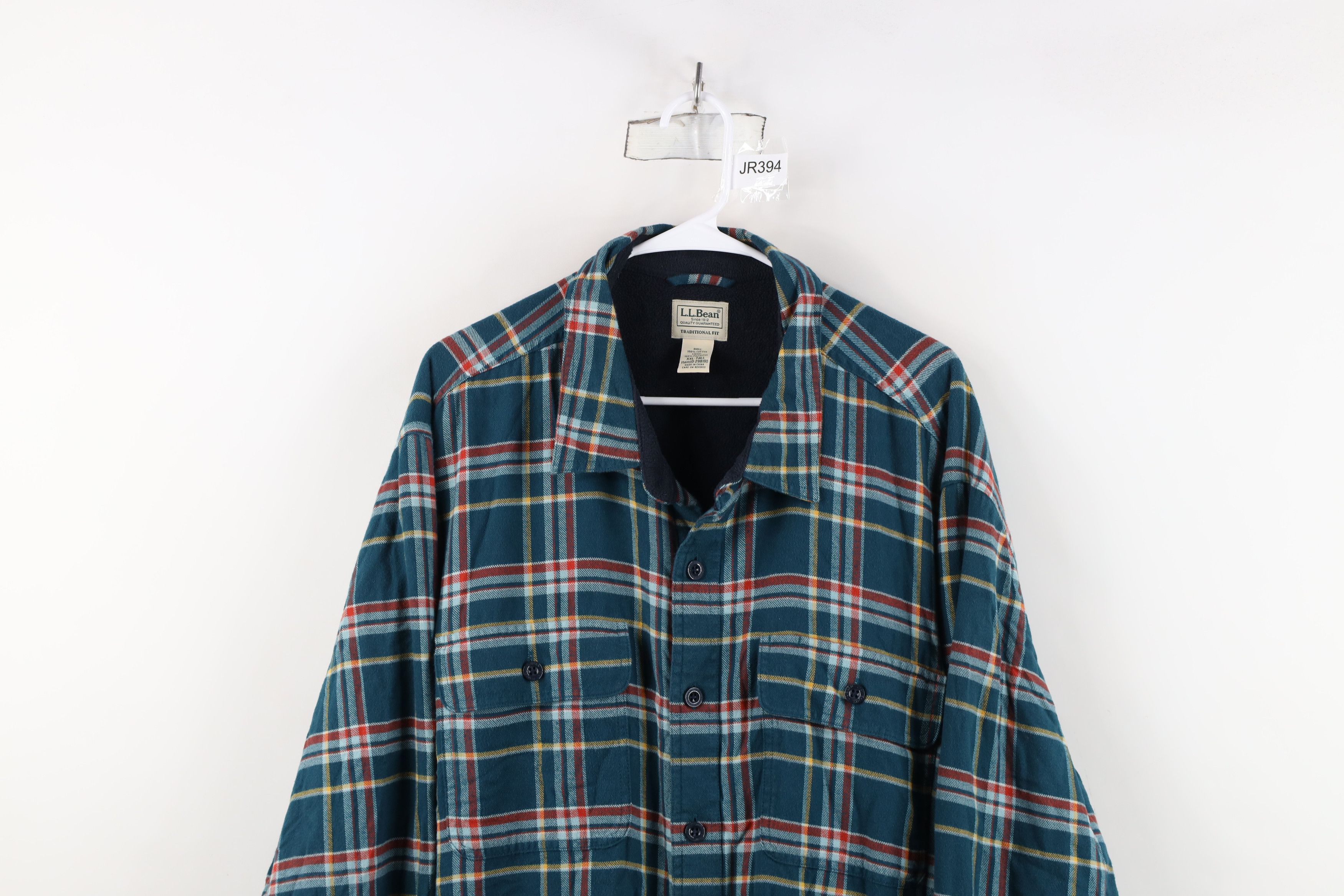 L.L. Bean Vintage LL Bean Lined Flannel Button Shirt Jacket Jac Shirt Size US XXL / EU 58 / 5 - 2 Thumbnail