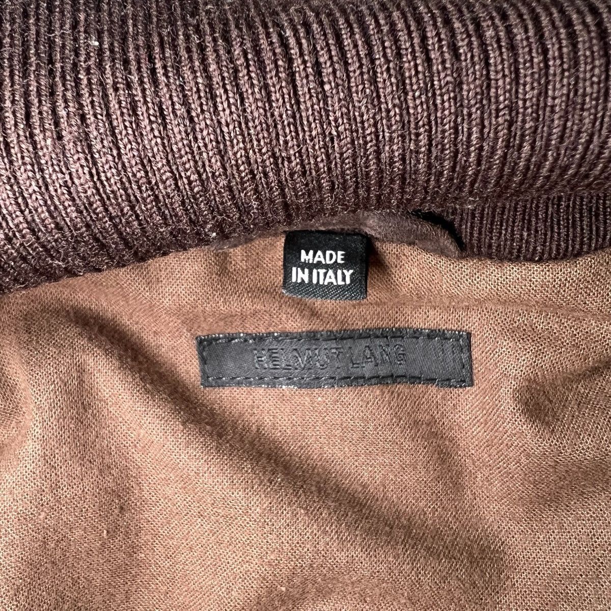 Helmut Lang HELMUT LANG 2005AW SUEDE LEATHER BOMBER JACKET DARK BROWN Size US M / EU 48-50 / 2 - 10 Thumbnail