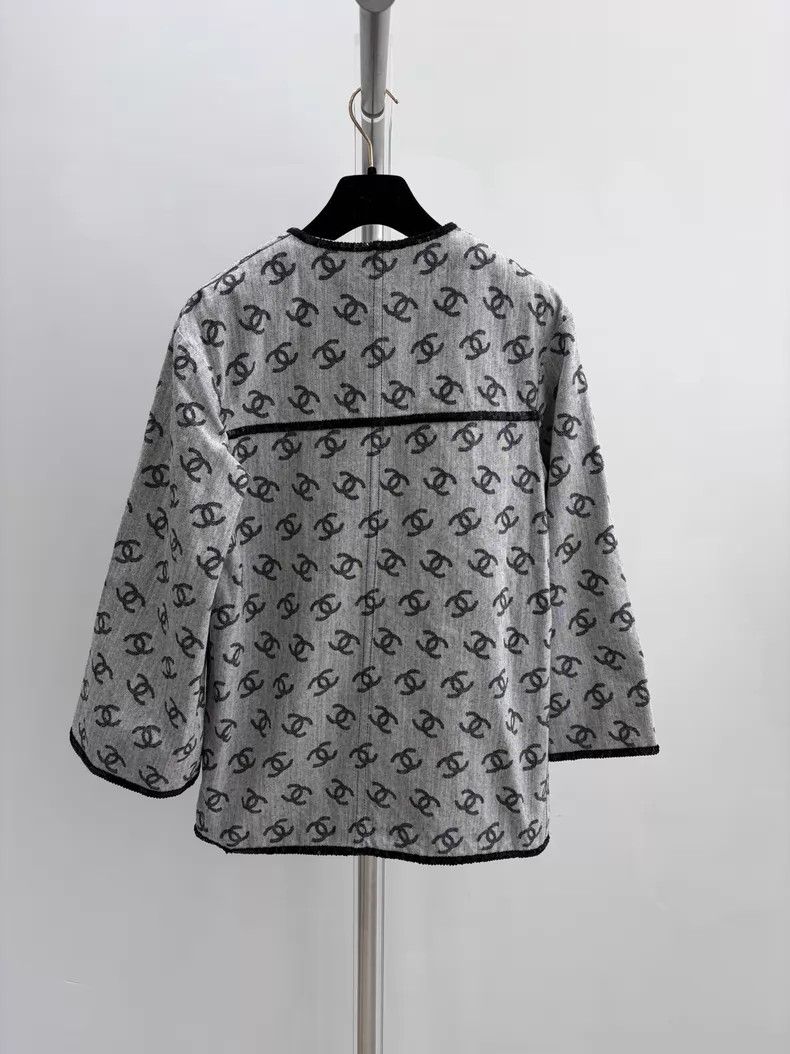 Chanel Chanel Spring and summer popular light gray sequin black e Size XXS / US 00 / IT 34 - 2 Thumbnail