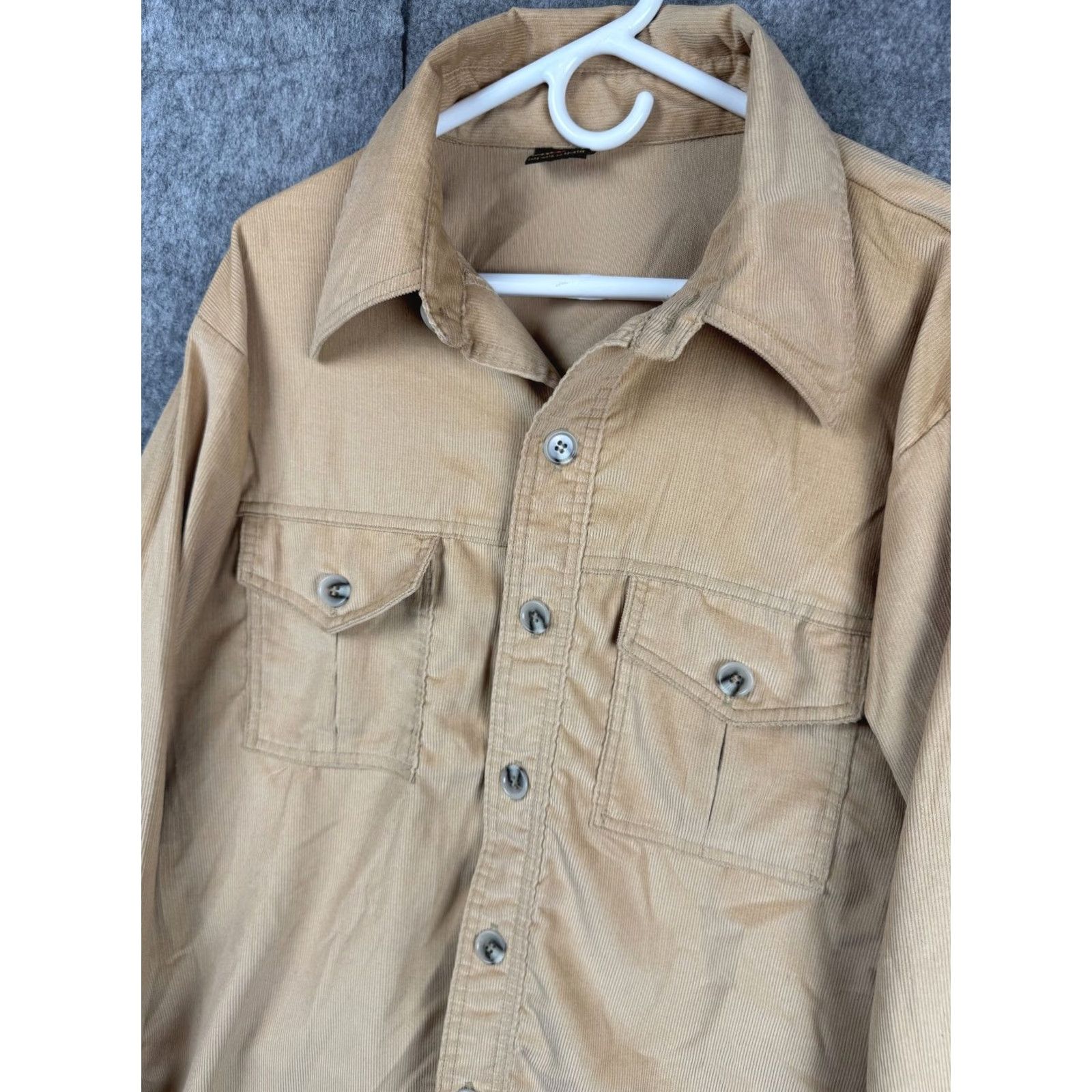 Vintage VINTAGE Big Yank Shirt Men 2XL Corduroy Button-Up Brown 52" Chest USA 90s Pockets Button-Up Regular Shirts Mens Size US XXL / EU 58 / 5 - 2 Thumbnail