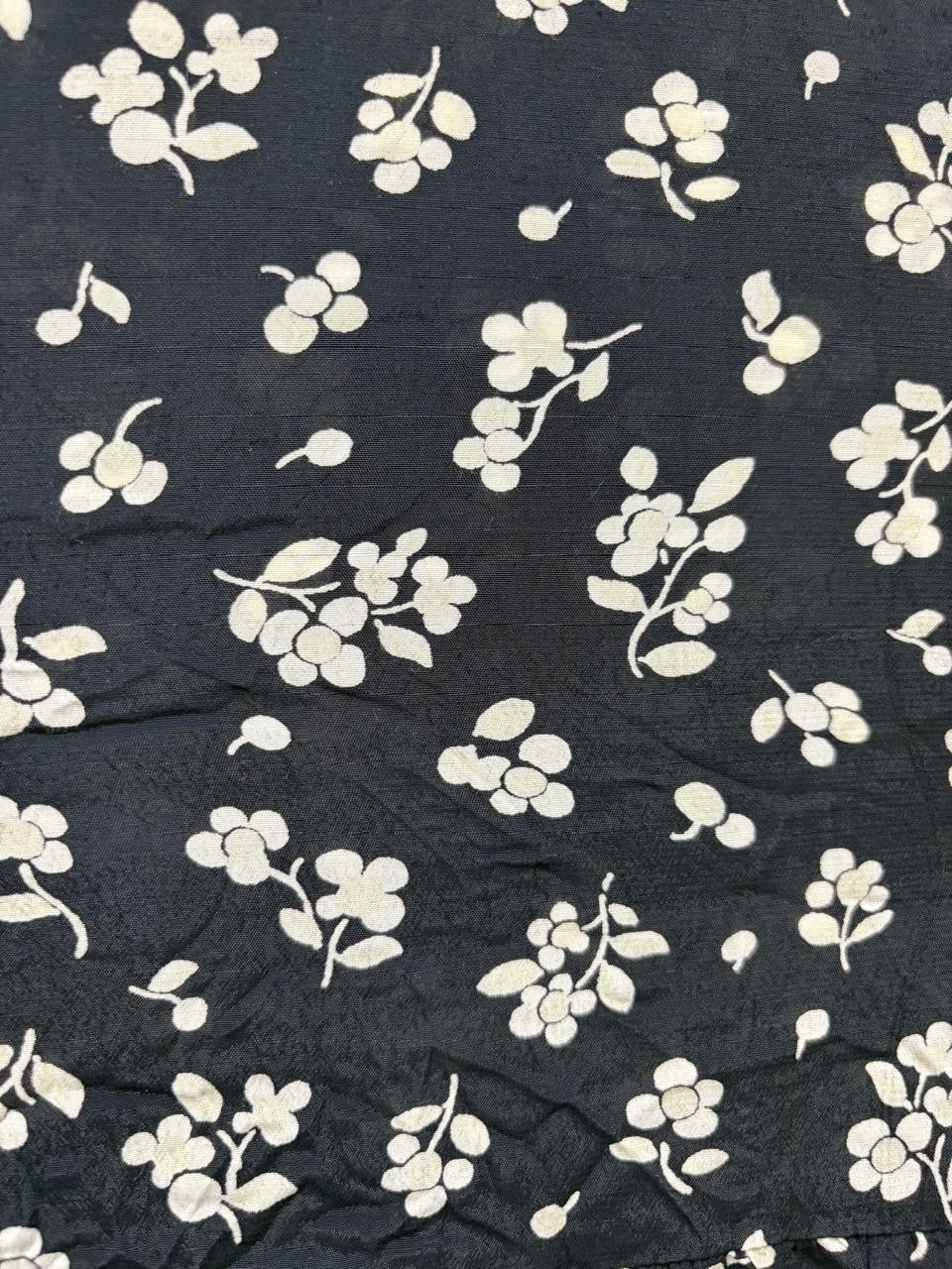 RIXO Rixo Casual Regular Sleeves Printed Women Black Top Size M / US 6-8 / IT 42-44 - 5 Thumbnail