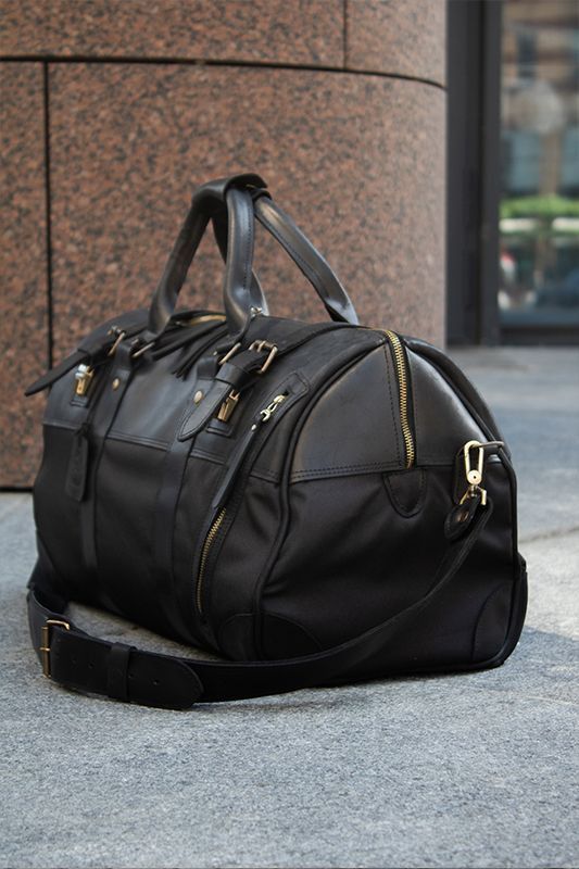 Handmade Genuine leather and thick canvas. Leather Weekender Size ONE SIZE - 2 Thumbnail