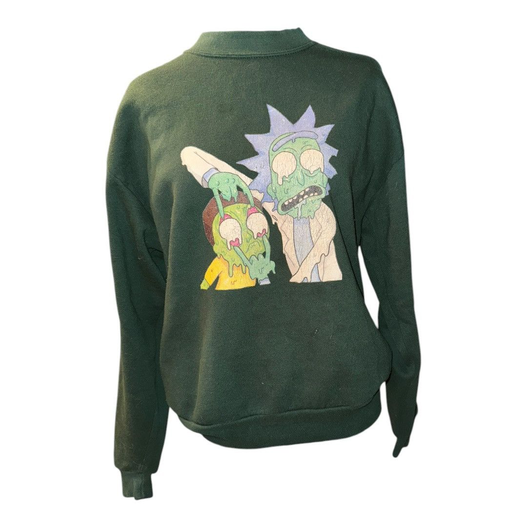 Jerzees VTG 90s Made in USA Rick and Morty Graphic pullover sweatsh Size US M / EU 48-50 / 2 - 1 Thumbnail