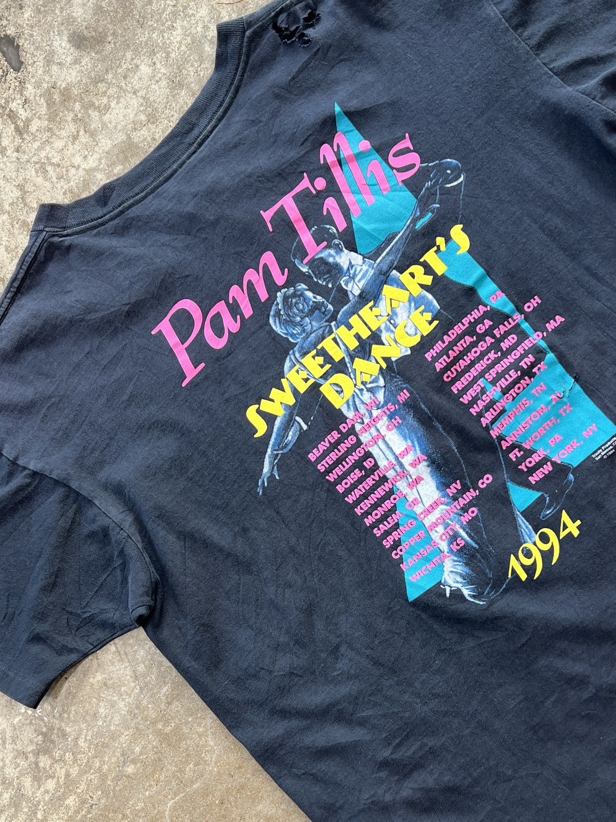 Band Tees Vintage 1994 Pam Tillis Sweethearts Dance Tee Large Size US L / EU 52-54 / 3 - 4 Thumbnail