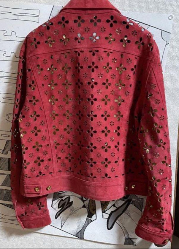 Japanese Brand MASU Flower-cut Leather Jacket Size US S / EU 44-46 / 1 - 3 Thumbnail