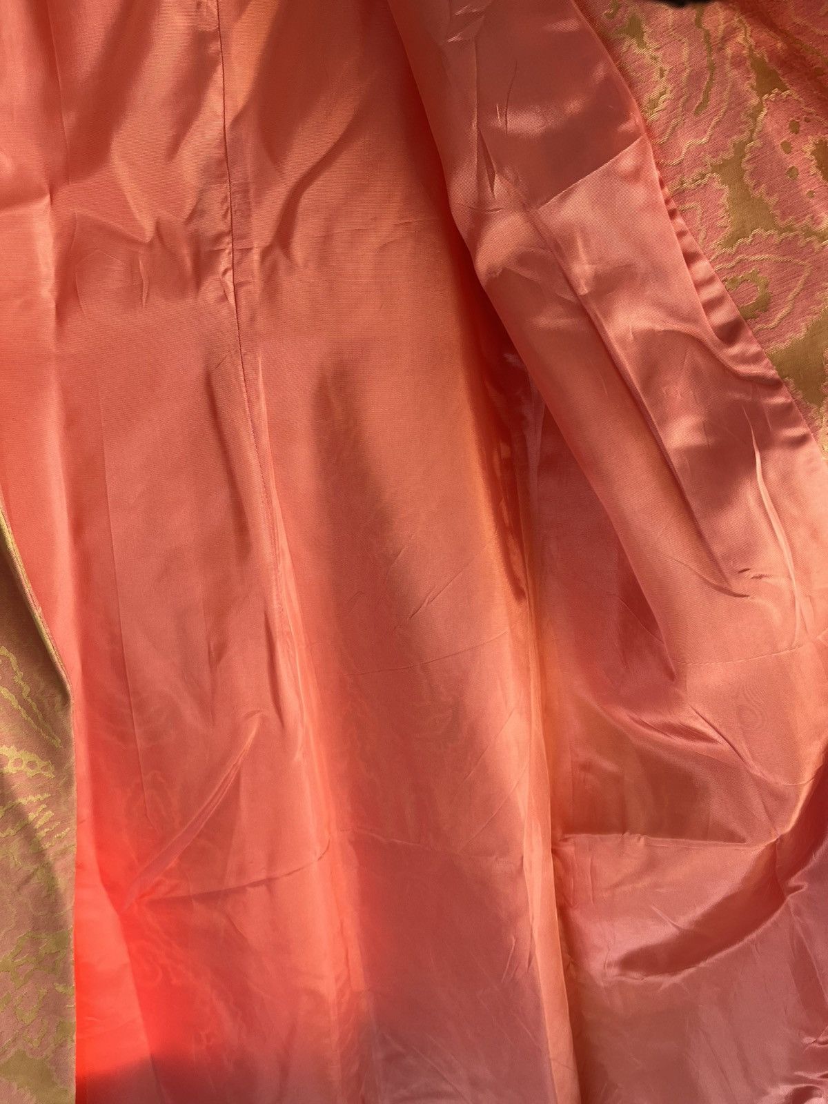 Vintage Vintage 60s Pink Gold Brocade Coat Dress Size S / US 4 / IT 40 - 8 Thumbnail