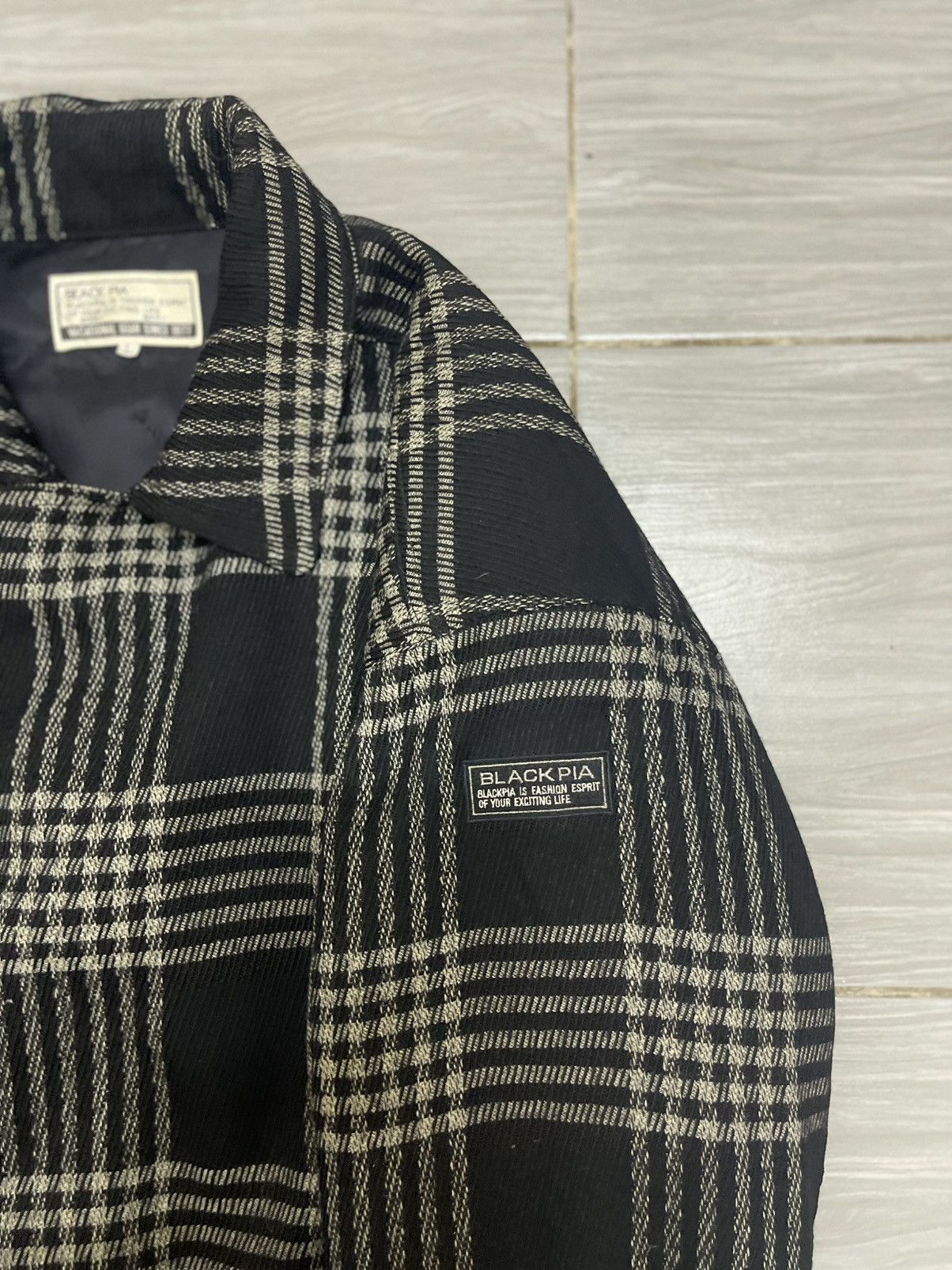 Issey Miyake Black Pia Wool Check Jacket Japan Made,Issey Miyake Inspired Size US L / EU 52-54 / 3 - 5 Thumbnail