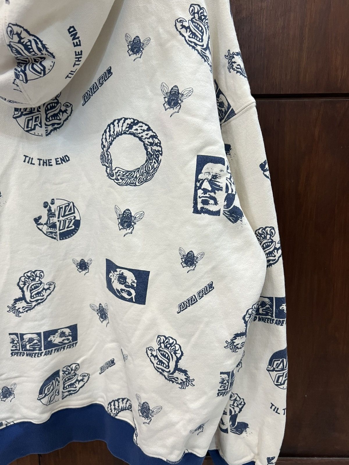 Santa Cruz Skateboards Vintage Santa Cruz Full Print Hoodies Size US L / EU 52-54 / 3 - 9 Thumbnail