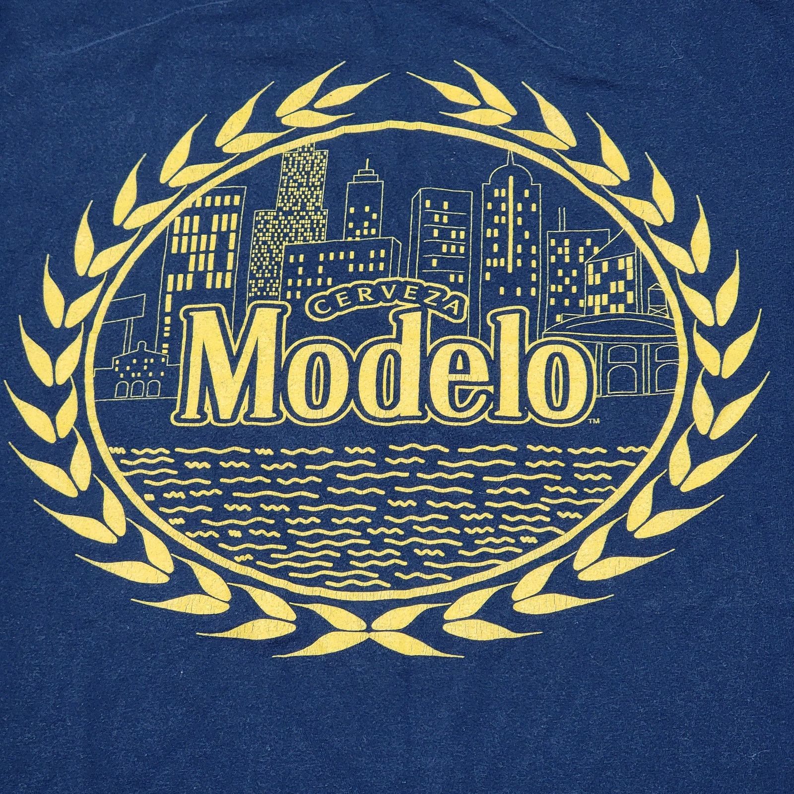 Other Modelo Dark Blue Unisex Tee City Skyline - Size Medium Size US M / EU 48-50 / 2 - 2 Thumbnail