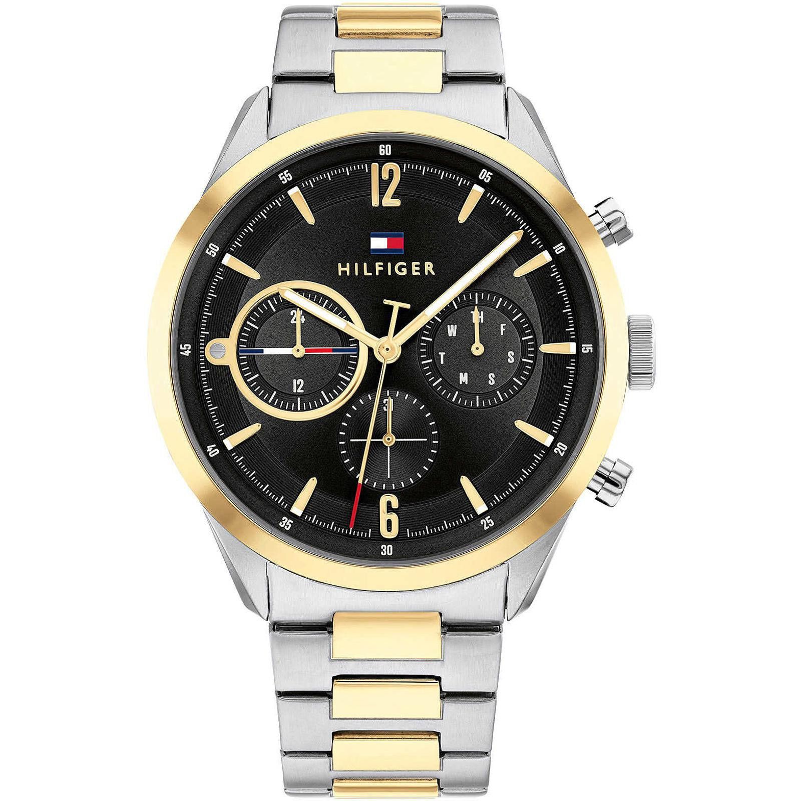 Tommy Hilfiger Tommy Hilfiger Men’s Two-Tone Stainless Steel Bracelet 44mm Size ONE SIZE - 1 Thumbnail