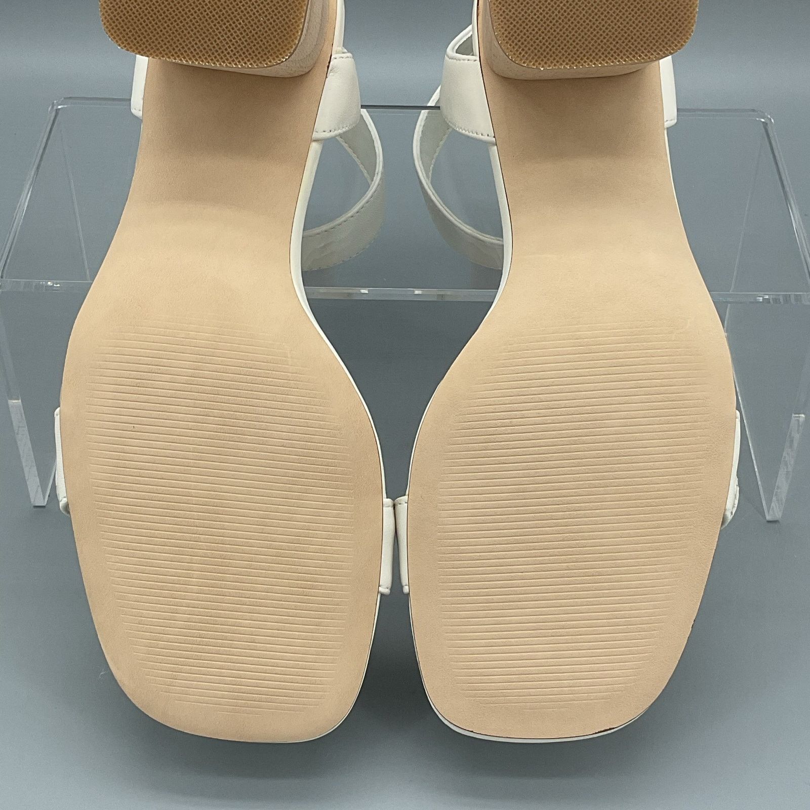 Steve Madden Steve Madden Women Mindi Leather Sandal White Size 9M Size US 9 / IT 39 - 10 Thumbnail