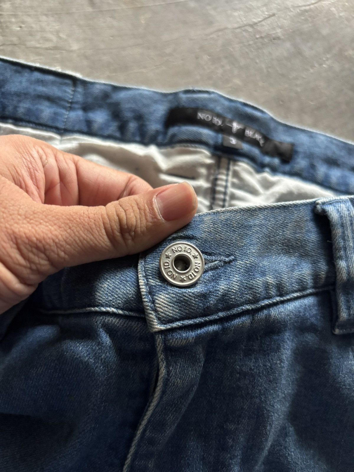 If Six Was Nine × Le Grande Bleu (L.G.B.) × NO ID SICK NO ID JAPANESE DENIM SLIM HEDI SLIMANE STYLE PUNK ROCK Size US 34 / EU 50 - 3 Thumbnail