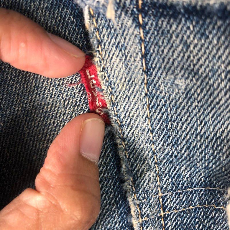 Levi's × Vintage Vintage Levi's Strauss 502 Selvedge Distressed denim Size US 33 - 11 Thumbnail
