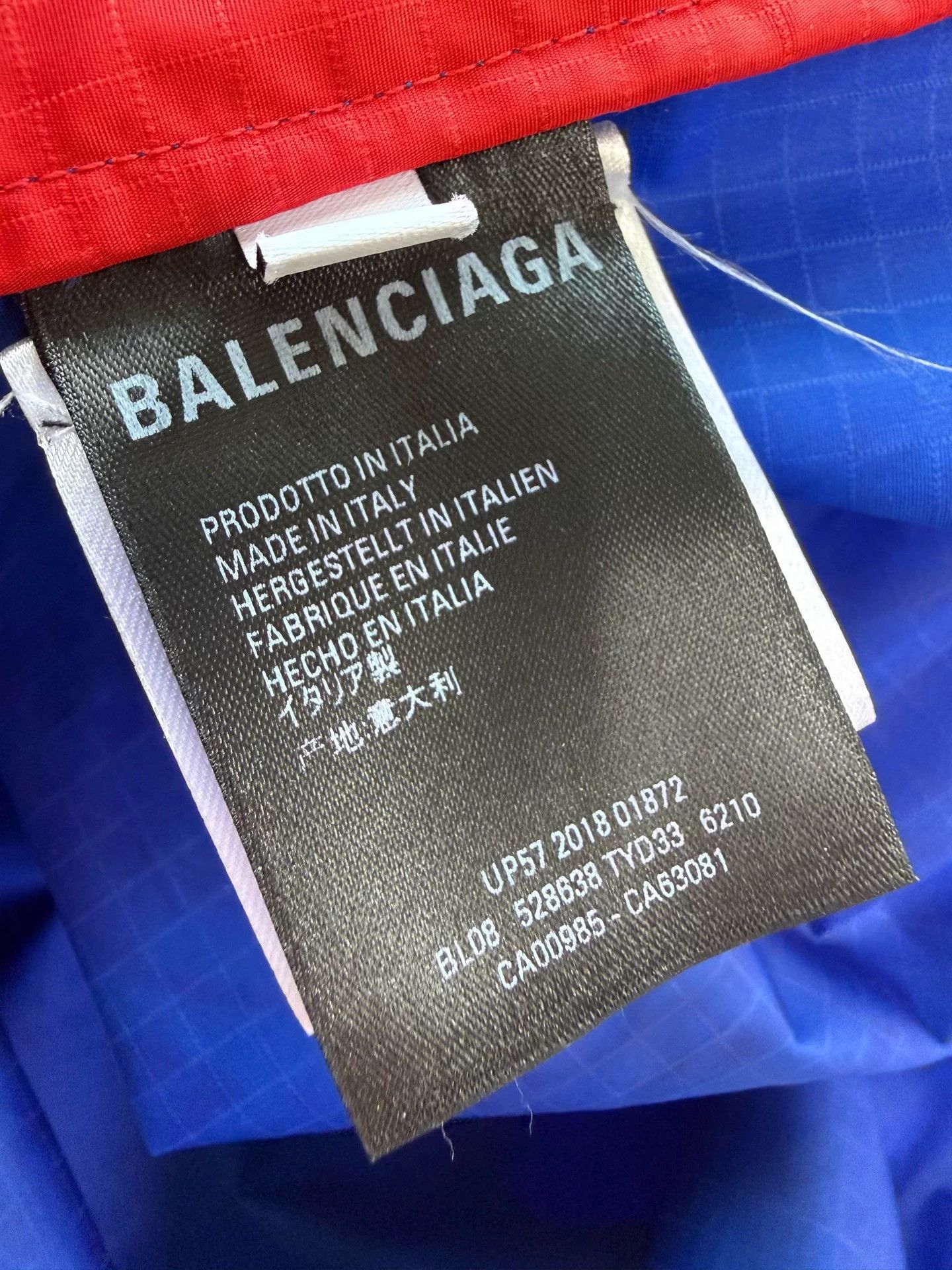 Balenciaga Balenciaga Red Blue Logo Windbreaker Jacket Size 36 Size US XS / EU 42 / 0 - 6 Thumbnail