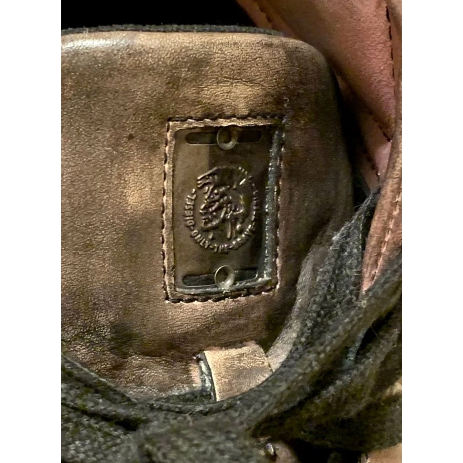 Diesel VINTAGE Diesel Men 9.0US Leather High-Cut Sneakers Rare Luxury Casual Stylish Durable Size US 9 / EU 42 - 3 Thumbnail