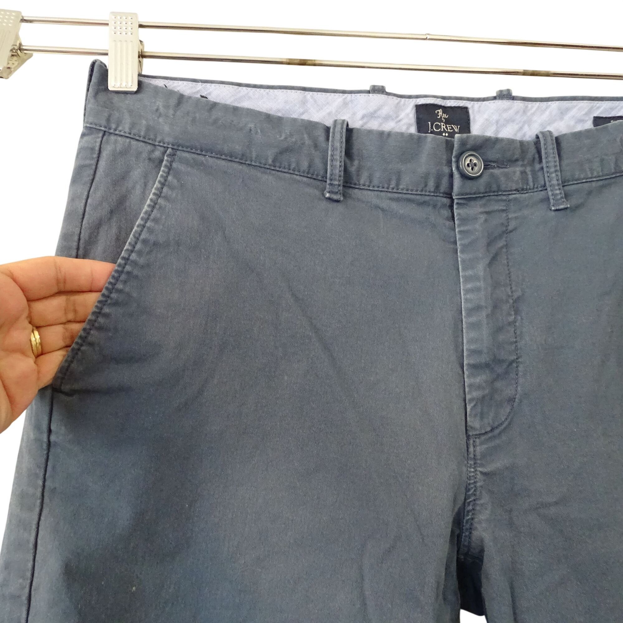 J.Crew Flex By J Crew Sutton Men Blue Chino Pants Size 33 x 30 Size US 33 - 2 Thumbnail