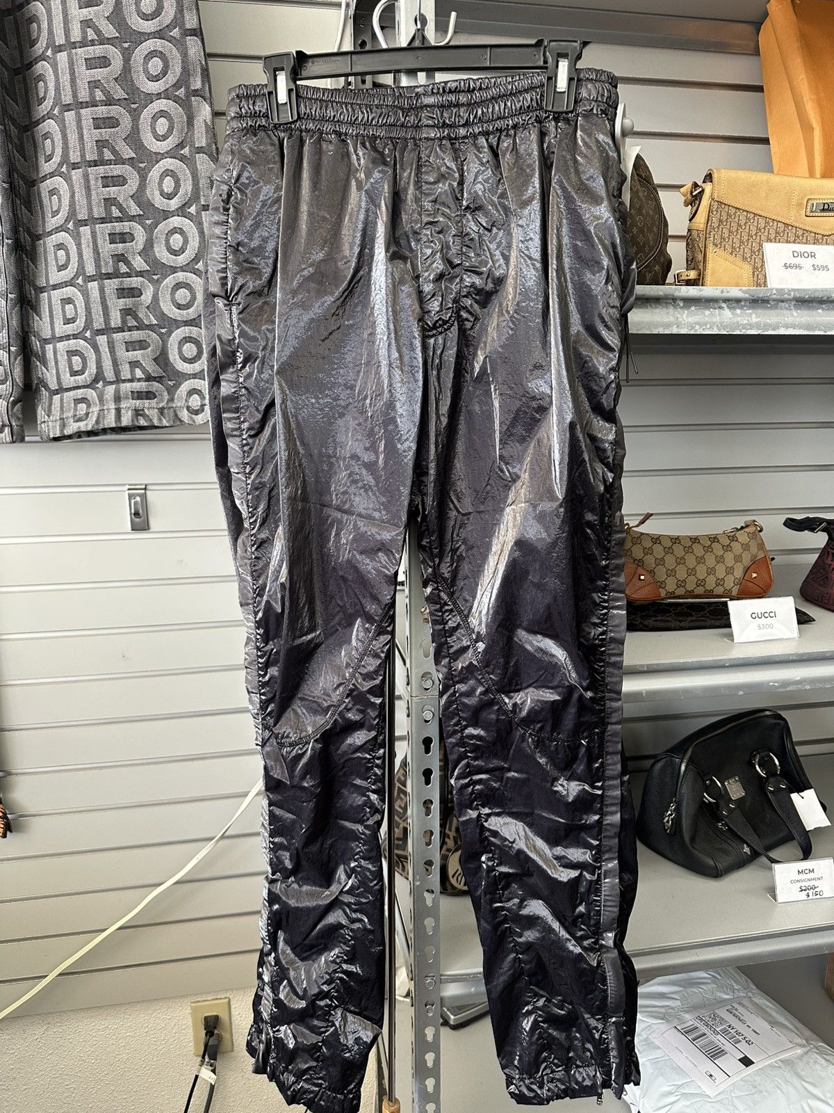 1017 ALYX 9SM NYLON TRACK PANTS MEDIUM ZIPPER