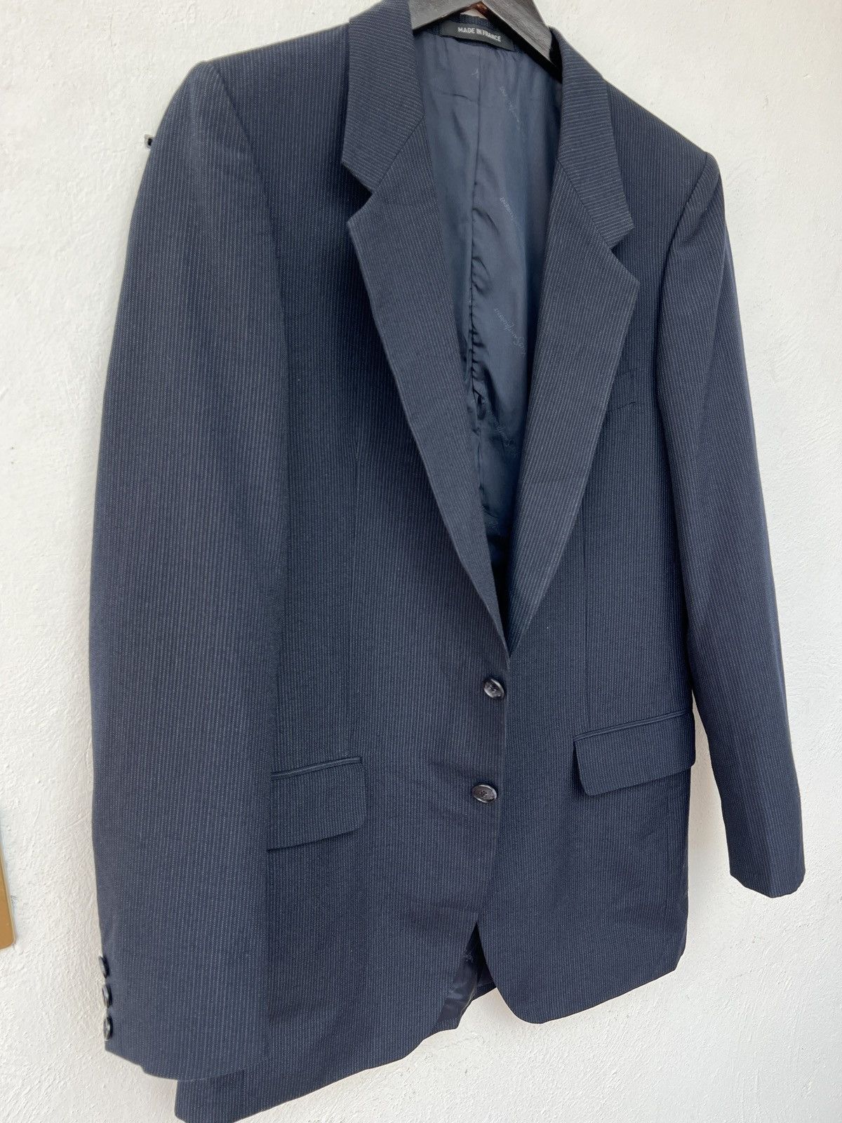 Yves Saint Laurent Yves Saint Laurent Blazer S Dark Blue Wool Size 36S - 11 Thumbnail
