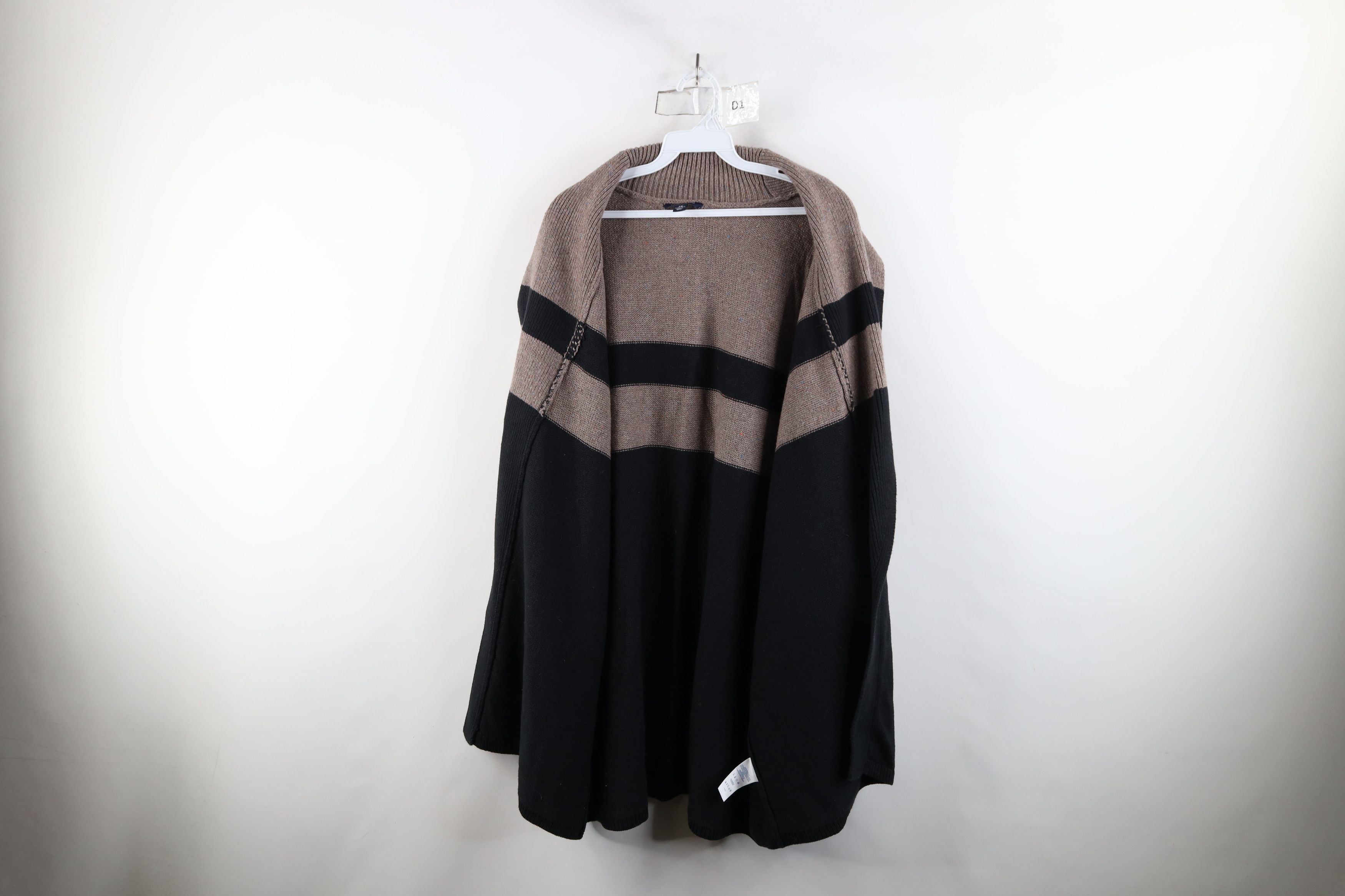Lands' End × Vintage Vintage Lands End Rainbow Open Front Shawl Cardigan Sweater Size 3XL / US 20-22 - 10 Thumbnail