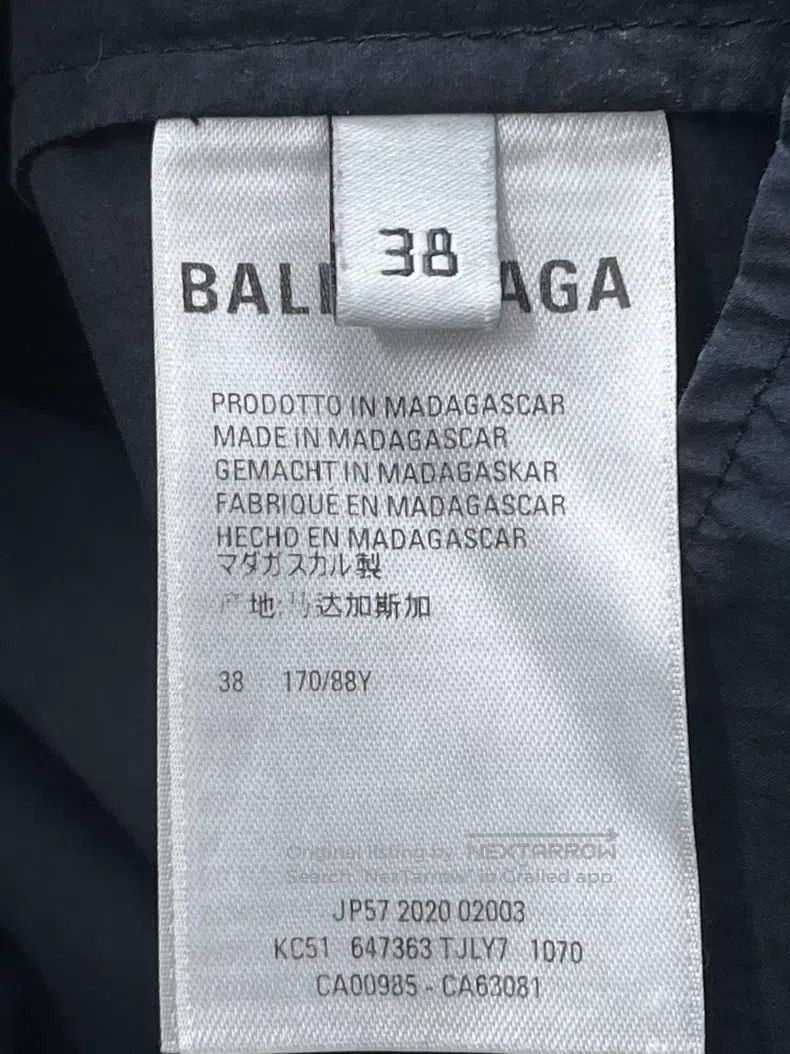 Balenciaga Balenciaga Black Printed Letter Logo Long Sleeve Shirt Size XS / US 0-2 / IT 36-38 - 3 Thumbnail