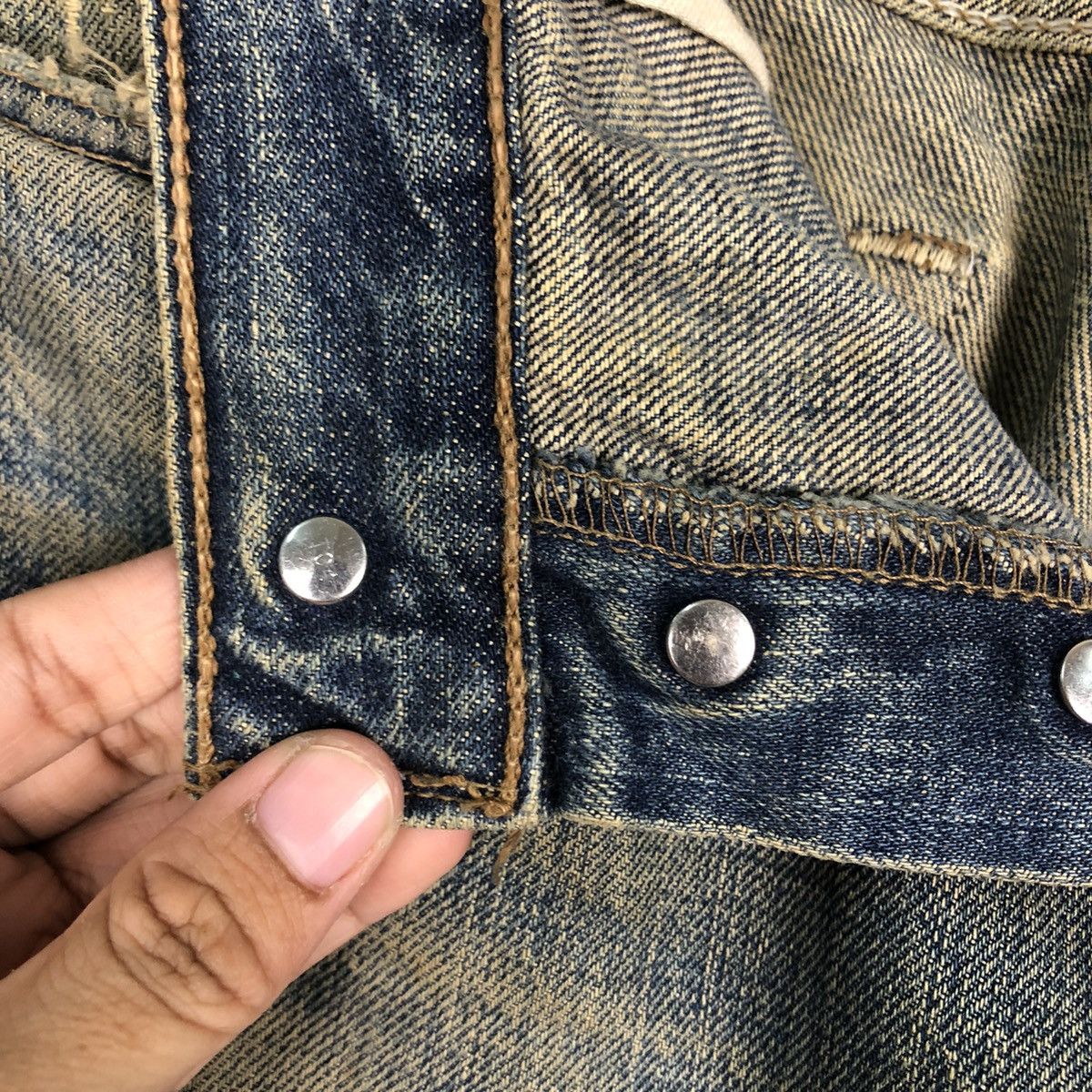 Levi's 🔥Vintage Distressed Denim Rusty Levi’s 501 Travis Scott Size US 30 / EU 46 - 18 Thumbnail