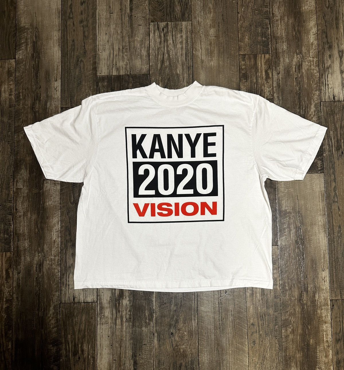 SAMPLE Yeezy “Kanye 2020 Vision” Tee White