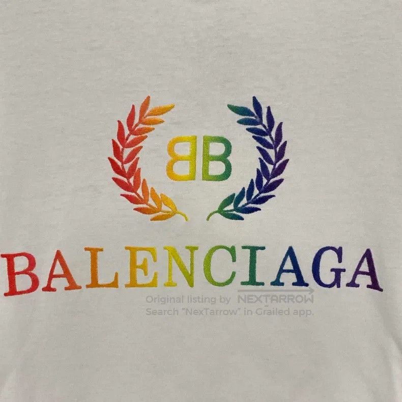 Balenciaga Balenciaga Colorful Wheat Pattern Logo Short Sleeve Size US M / EU 48-50 / 2 - 4 Thumbnail
