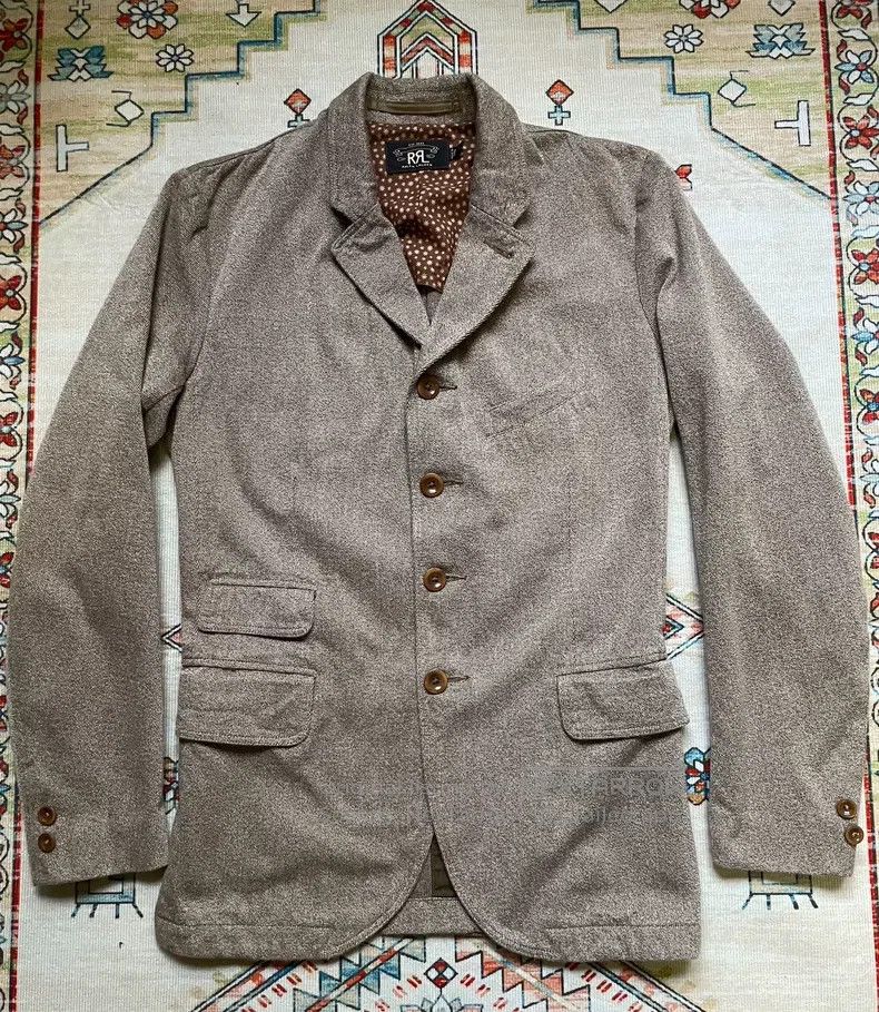 RRL Ralph Lauren RRL Ralph Lauren Vintage pepper salt suit, workwear suit, Size 44S - 1 Thumbnail