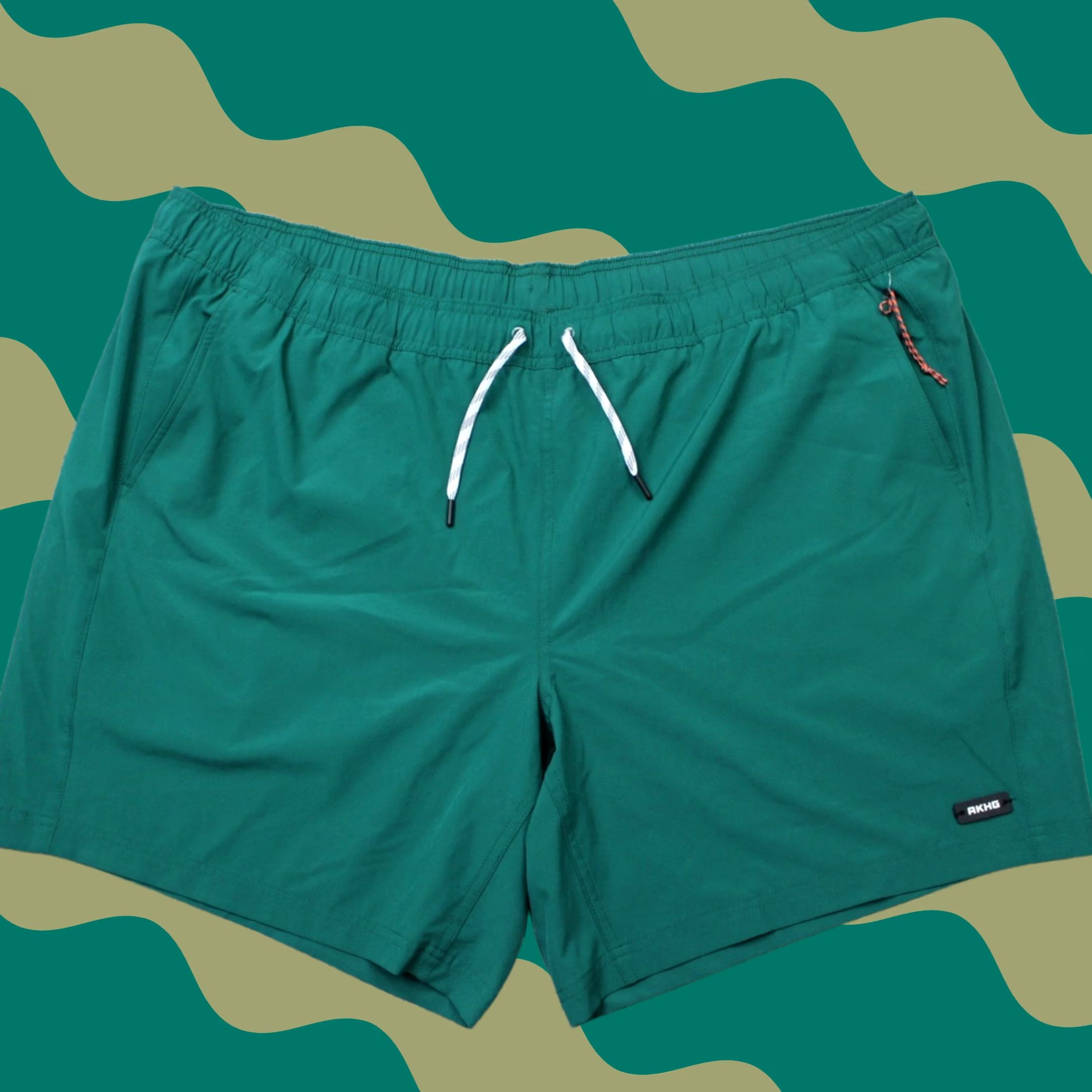 Swims Duluth Trading Alaskan AKHG Swim Shorts Mens 3XL Green Lined Pockets Quick Dry Built-In Brief 8" Size US 39 - 1 Thumbnail