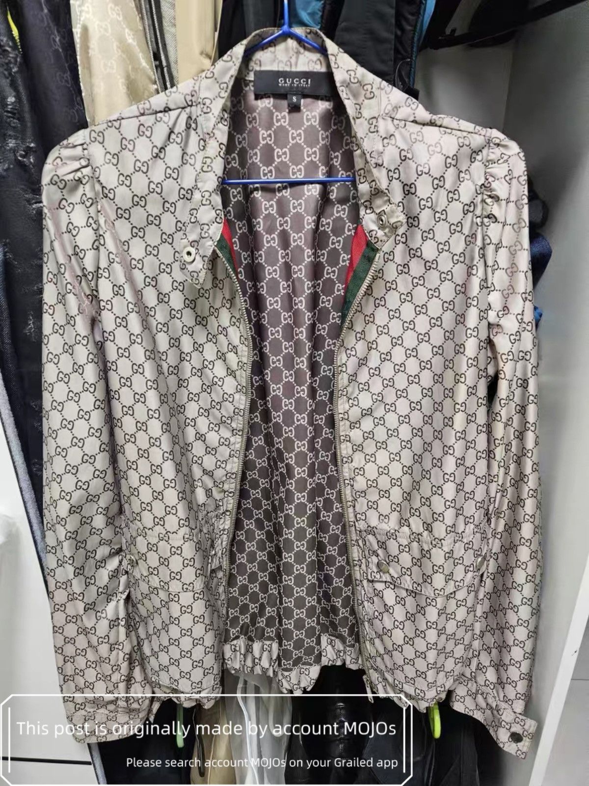 Gucci Sz S Gucci Double Side Monogram Wind Stopper Jacket mojos134 Size US S / EU 44-46 / 1 - 1 Thumbnail