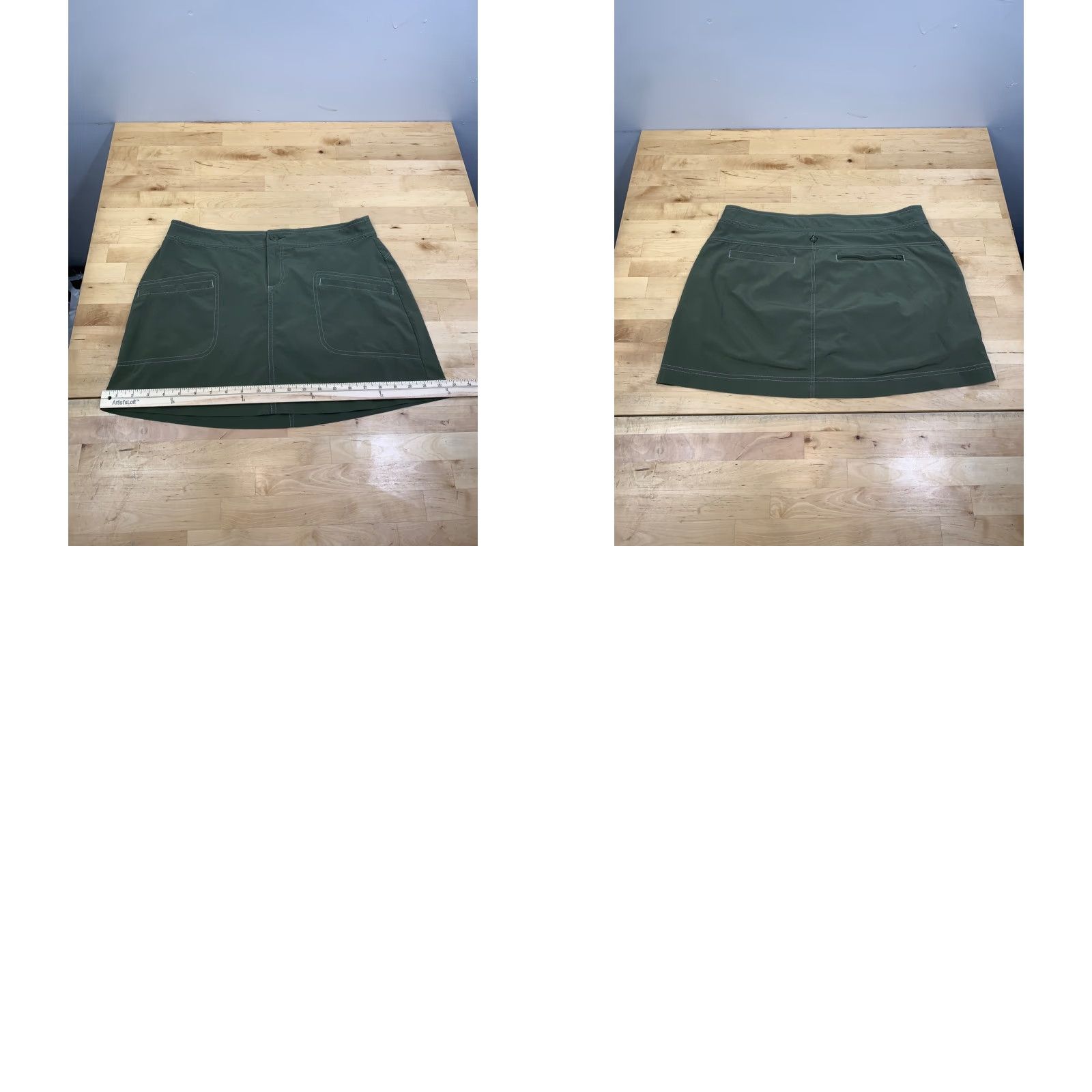 Prana prAna Skort Skirt Womens 8 Green Athletic Casual Outdoor Activewear Size 30" / US 8 / IT 44 - 8 Thumbnail