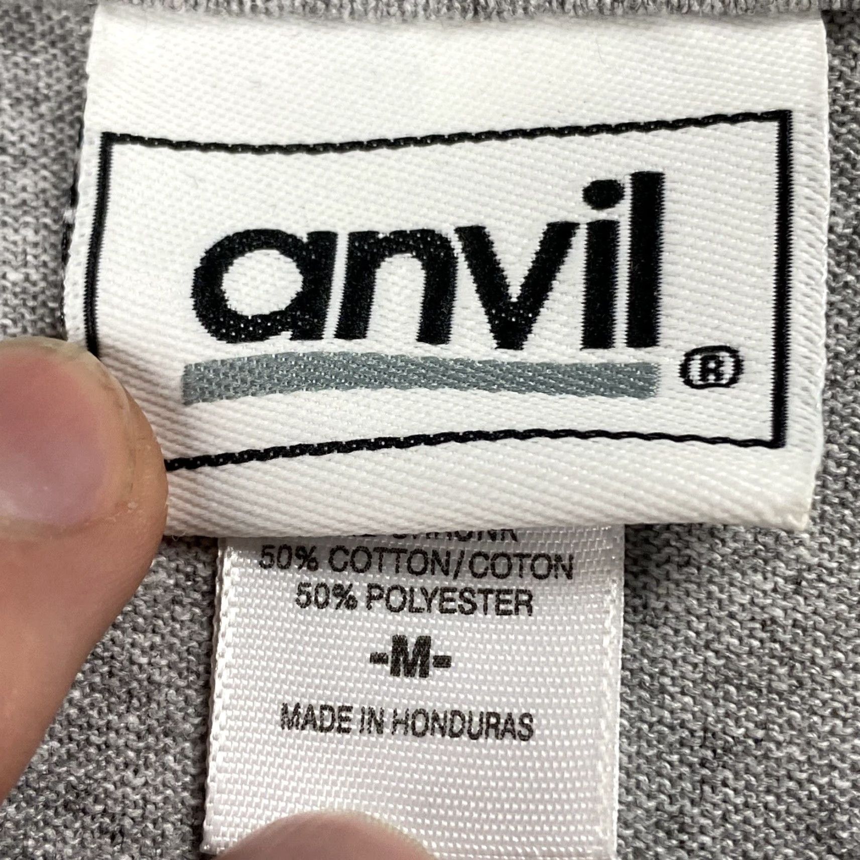 Anvil VINTAGE Anvil US NAVY DEFENSE RADAR POLO Shirt Mens Medium Gray EMBROIDERED RINGER SOLID Size US M / EU 48-50 / 2 - 5 Thumbnail