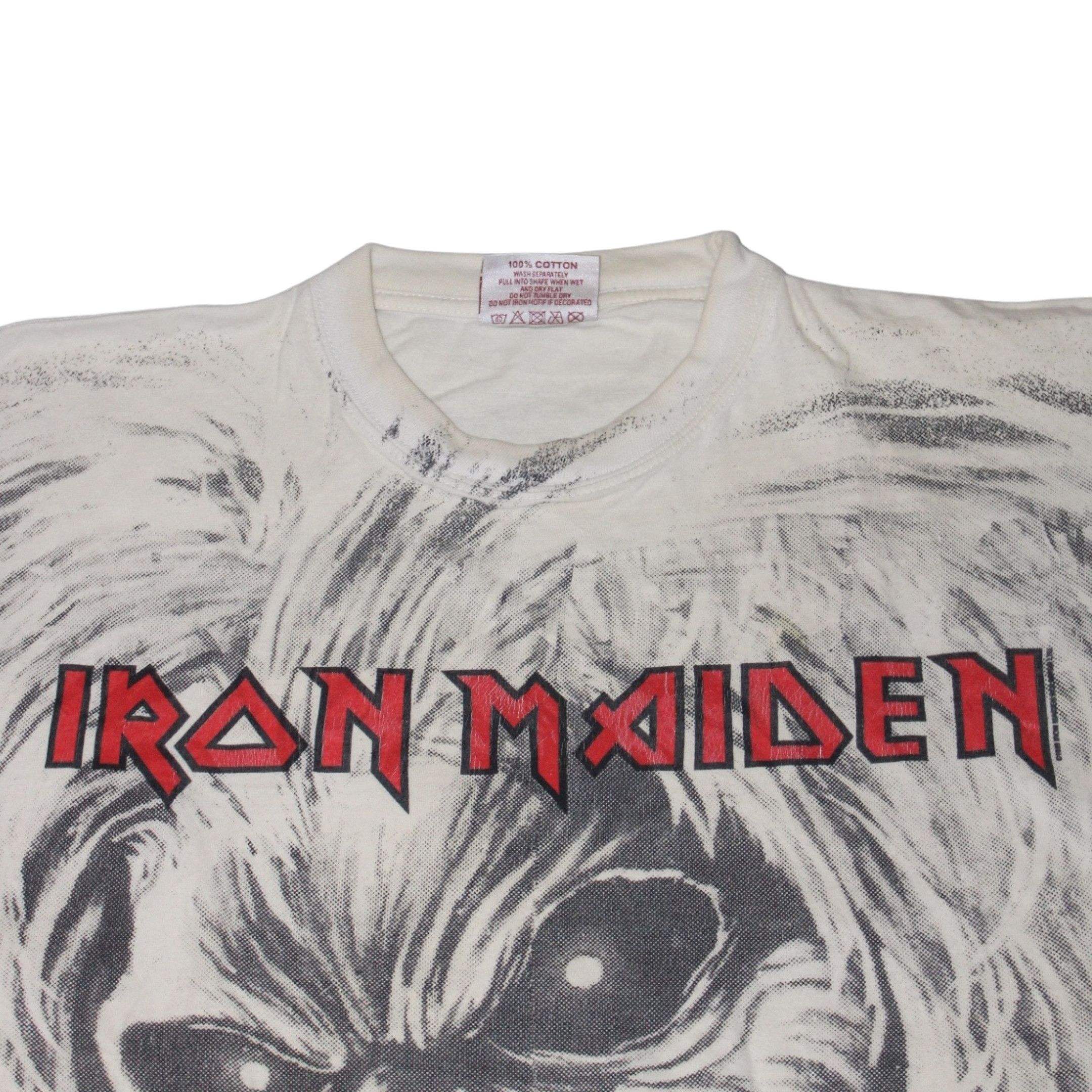 Vintage 1990S IRON MAIDEN KILLER “EDDIE THE HEAD” ALL-OVER PRINT TEE Size US XL / EU 56 / 4 - 2 Thumbnail