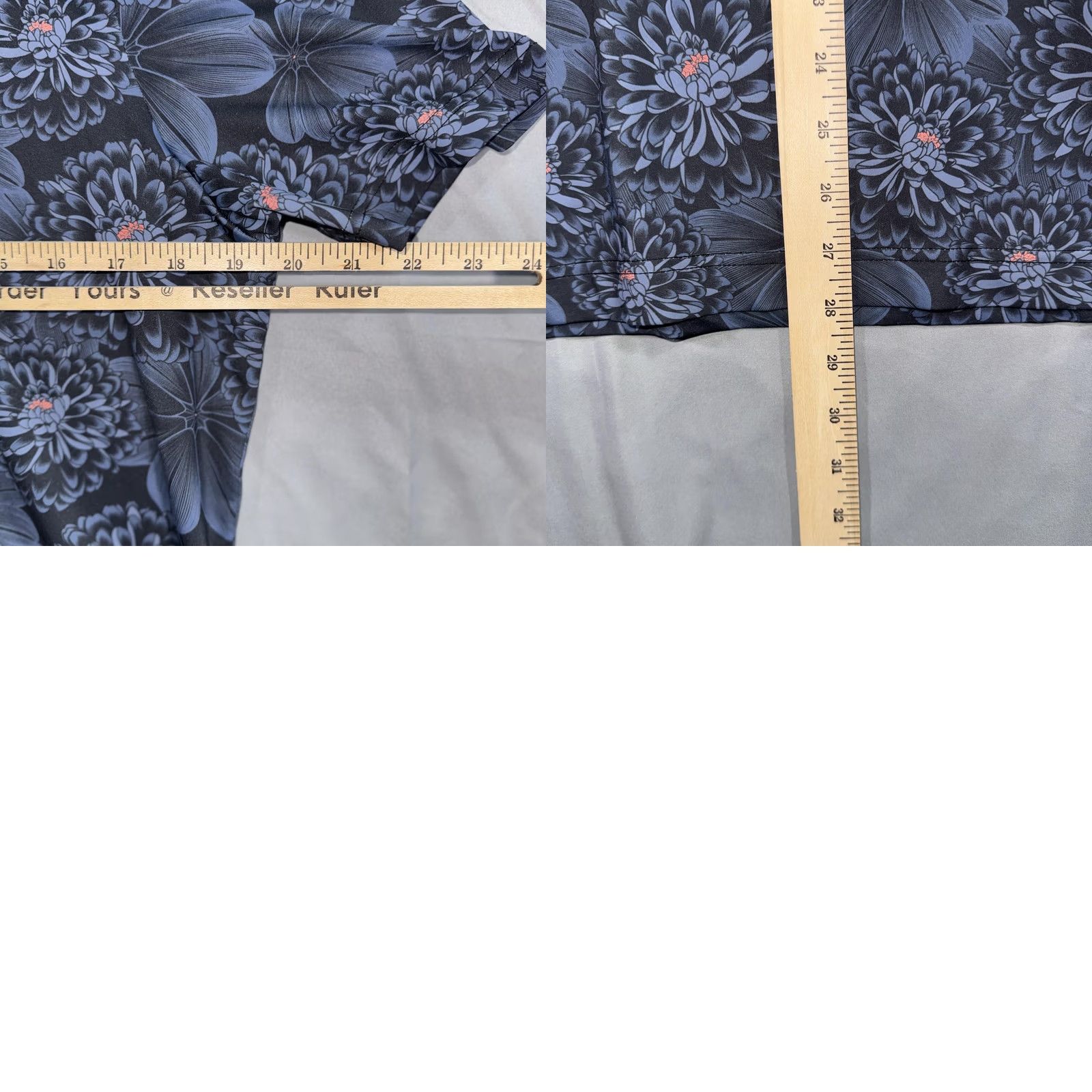 Vintage Sunday Swagger Polo Shirt Mens S Blue Floral Print Golf Performance Stretch Shirt Size US S / EU 44-46 / 1 - 8 Thumbnail