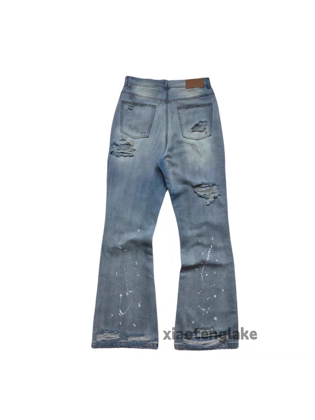 Jean Utility washed faded skate hiphop stain paint grunge Jeans Size US 34 / EU 50 - 8 Thumbnail