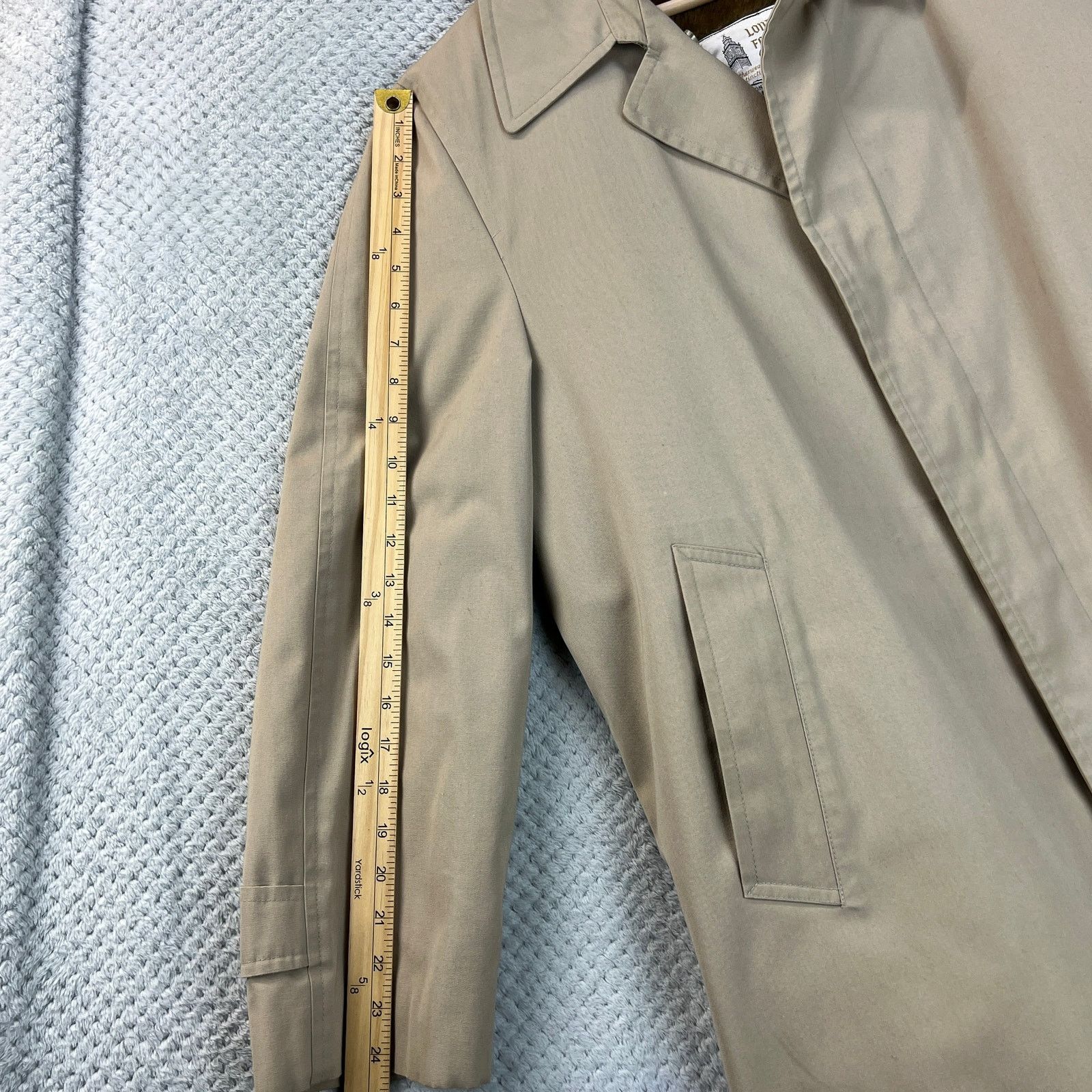 London Fog Vintage London Fog Mens Maincoats Canvas Trench Coat 42R Size US XS / EU 42 / 0 - 19 Thumbnail