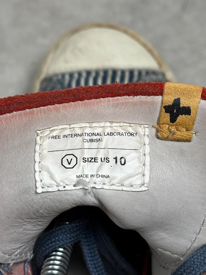 Visvim Visvim Skagway Navy Distressed Denim High Sneakers Size US 11 / EU 44 - 6 Thumbnail