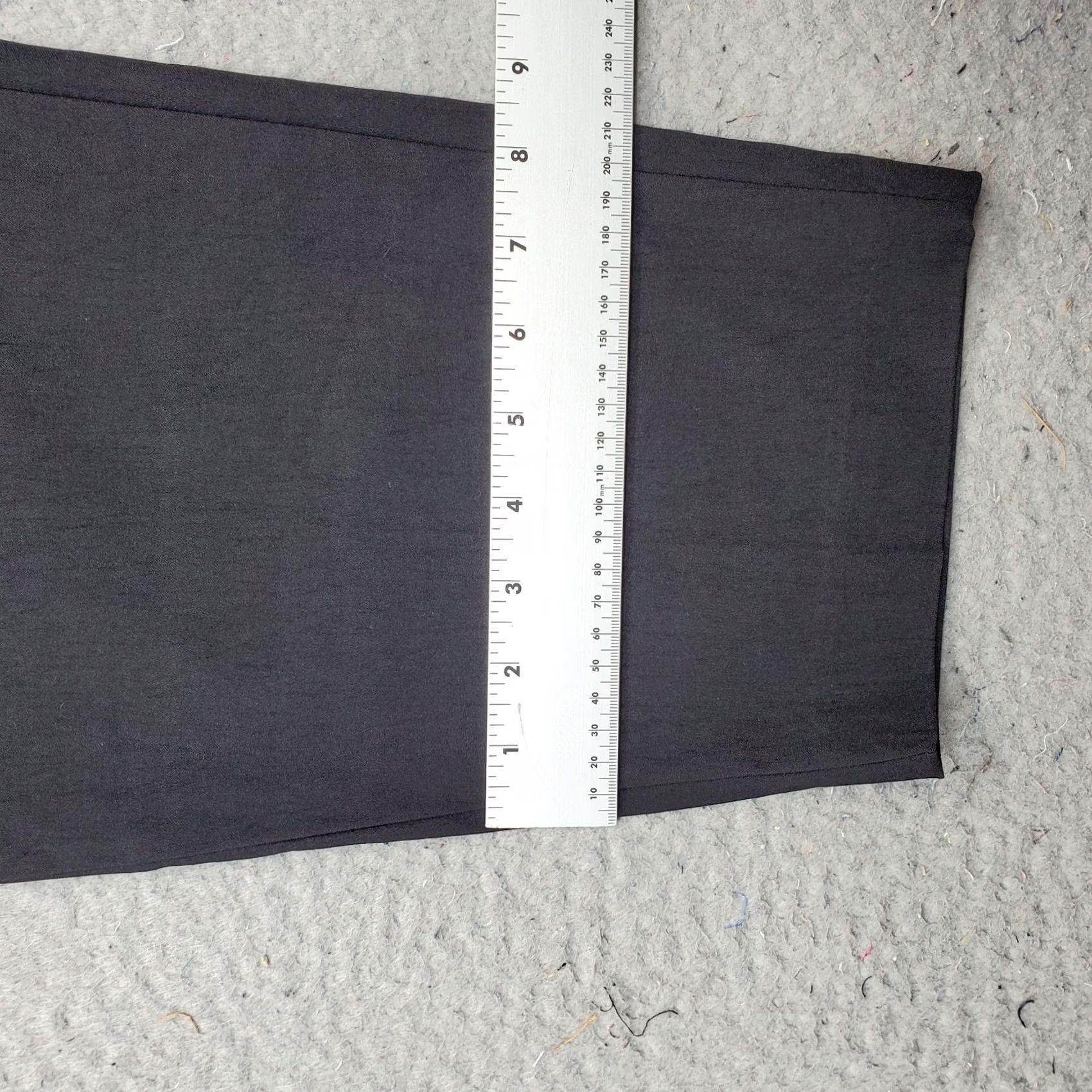 Vintage Jules & Leopold Womens 22 Black Ankle Pants Stretch High Waisted Pull On Slim Straight Pants Size 40" / US 18 - 5 Thumbnail