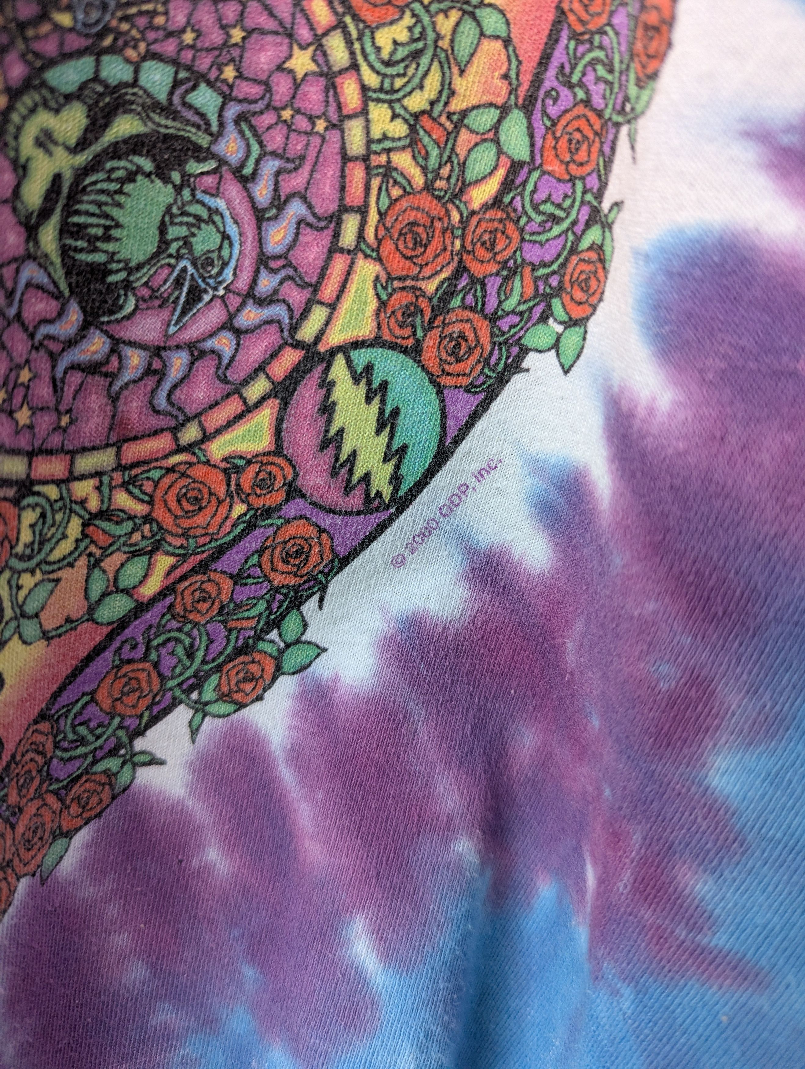 Band Tees THRASHED GRATEFUL DEAD TIE DYE LONG SLEEVE TSHIRT Size US L / EU 52-54 / 3 - 2 Thumbnail