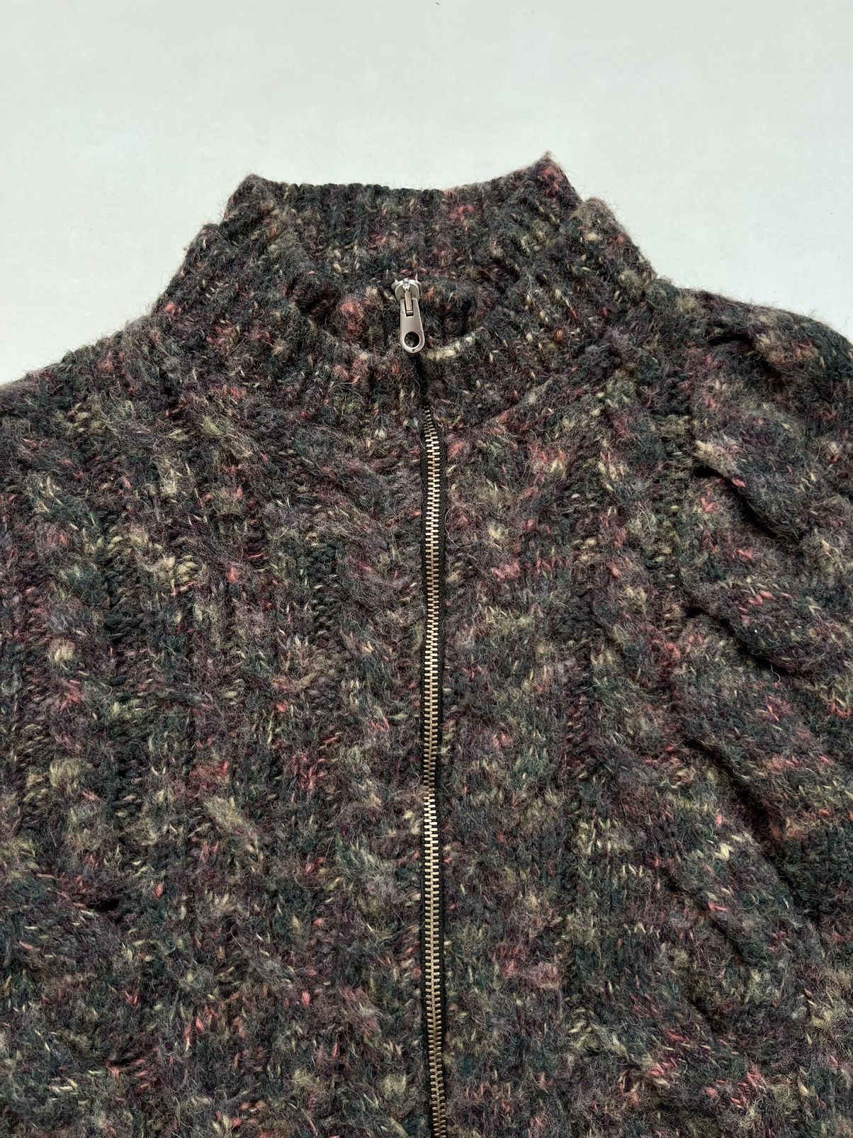 Y/Project 🔥Rare F/W03 Diesel StyleLab Chunky Melange Wool Zip Sweater Size US M / EU 48-50 / 2 - 6 Thumbnail