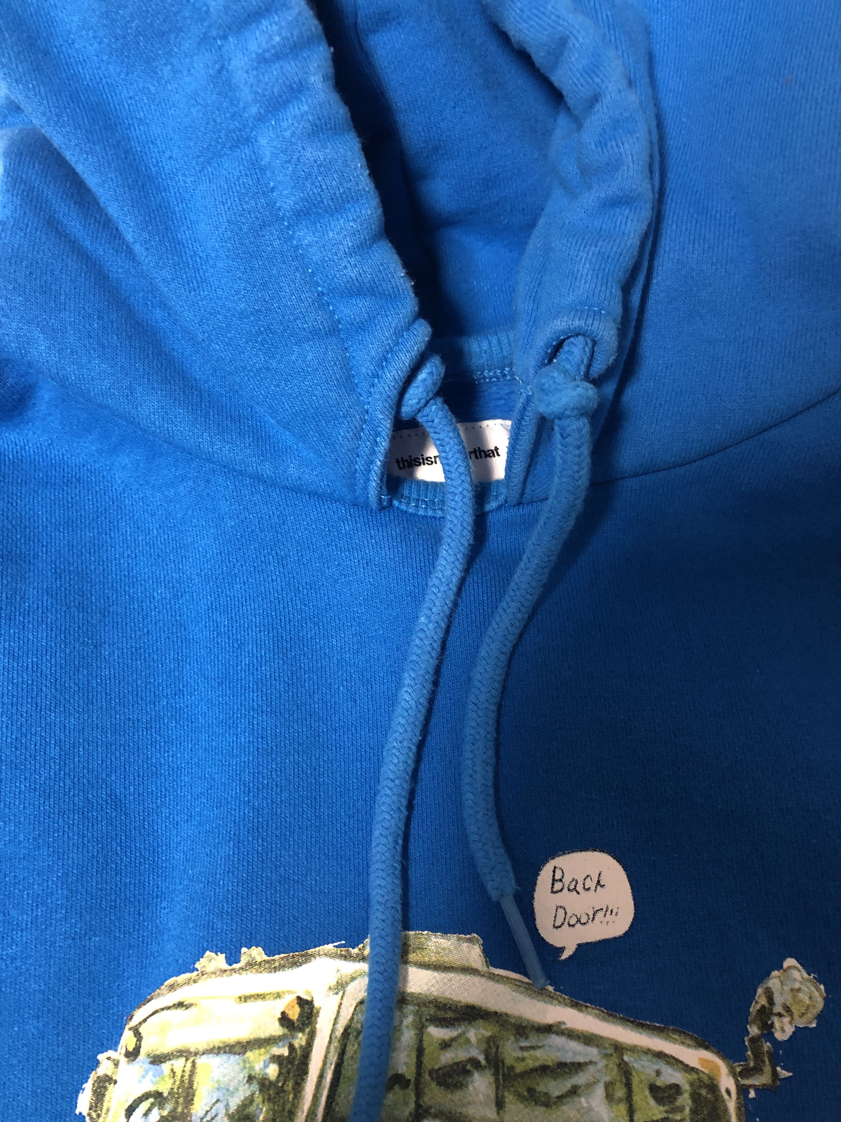 thisisneverthat FW19 WC Bus Hoodie Hooded Sweatshirt Light Blue Size US S / EU 44-46 / 1 - 2 Thumbnail