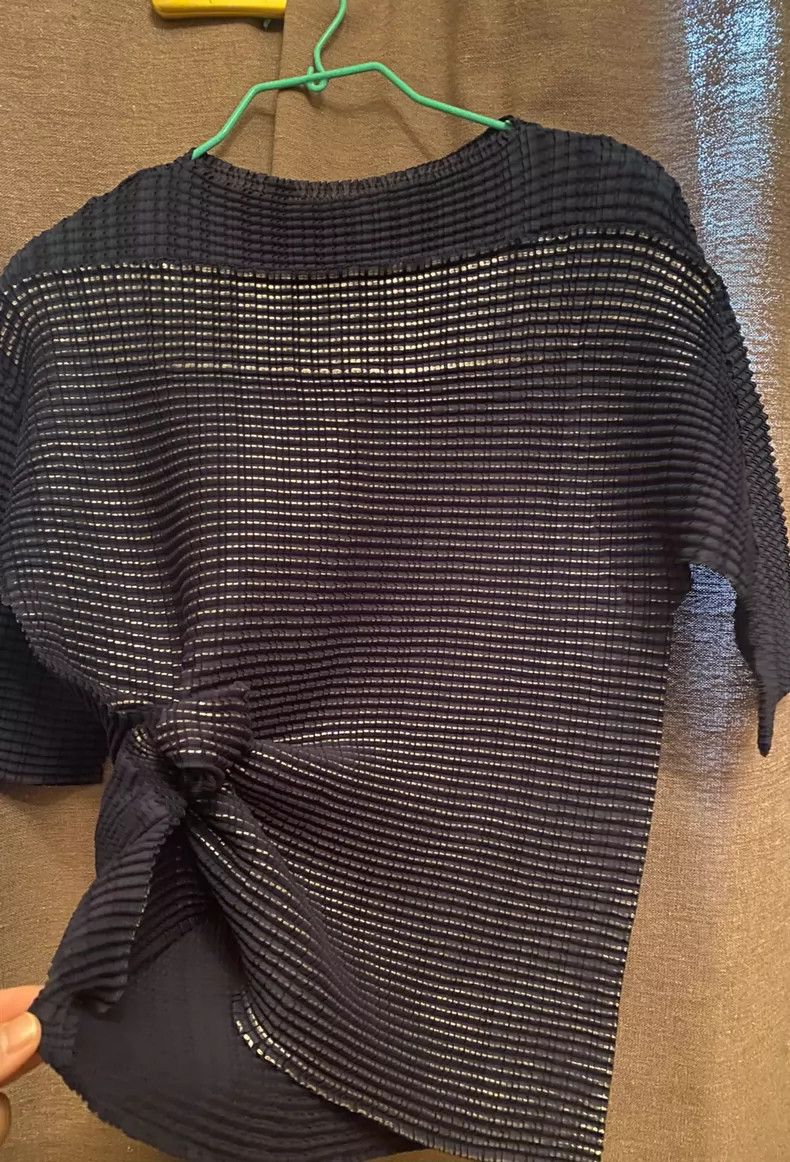 Other Issey Miyake size:2 Dark blue one-shoulder short-sleeved s Size M / US 6-8 / IT 42-44 - 2 Thumbnail