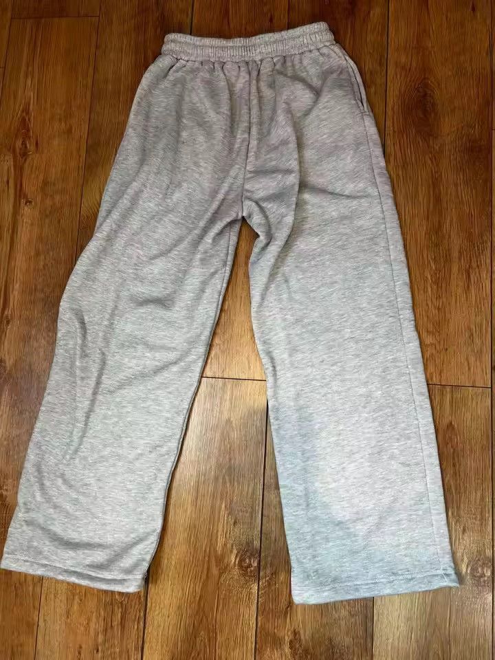 VIBE Hip Hop Elastic Waist Stripes Embroidery Baggy Sweatpants Size US 31 - 5 Thumbnail