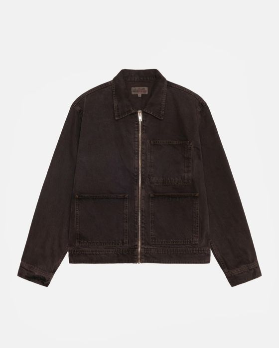 Stussy Stussy Zip Work Jacket Espresso | Grailed