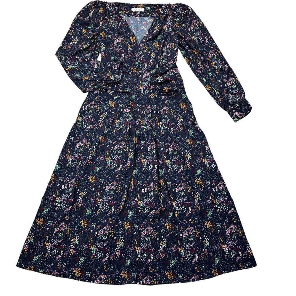 Derek Lam 10 Crosby New Derek Lam Blue Floral Long Sleeve Dress IT 42 US 6 Size M / US 6-8 / IT 42-44 - 2 Thumbnail