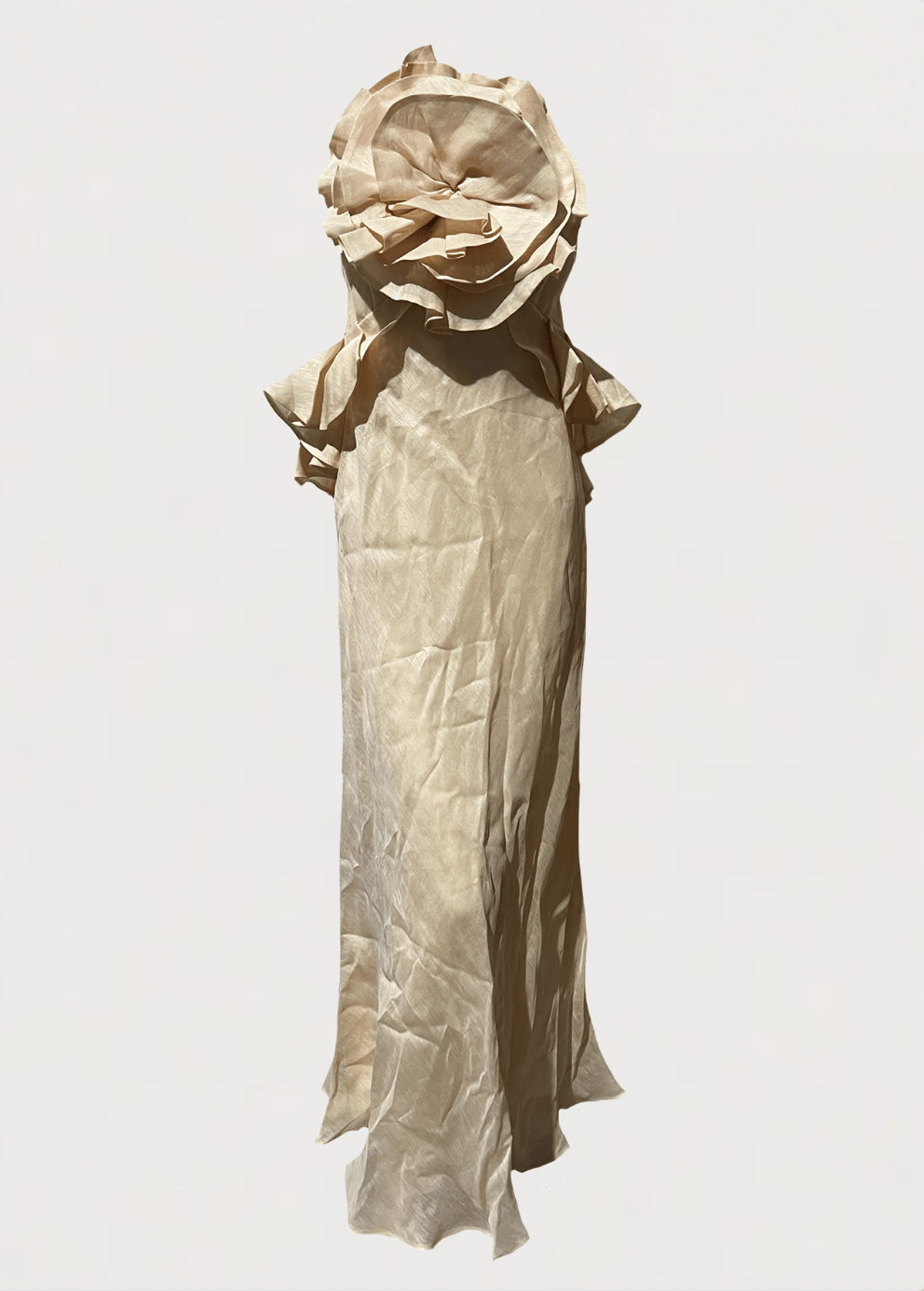 Zimmermann CRUSH RUFFLE HALTER MAXI DRESS | Grailed